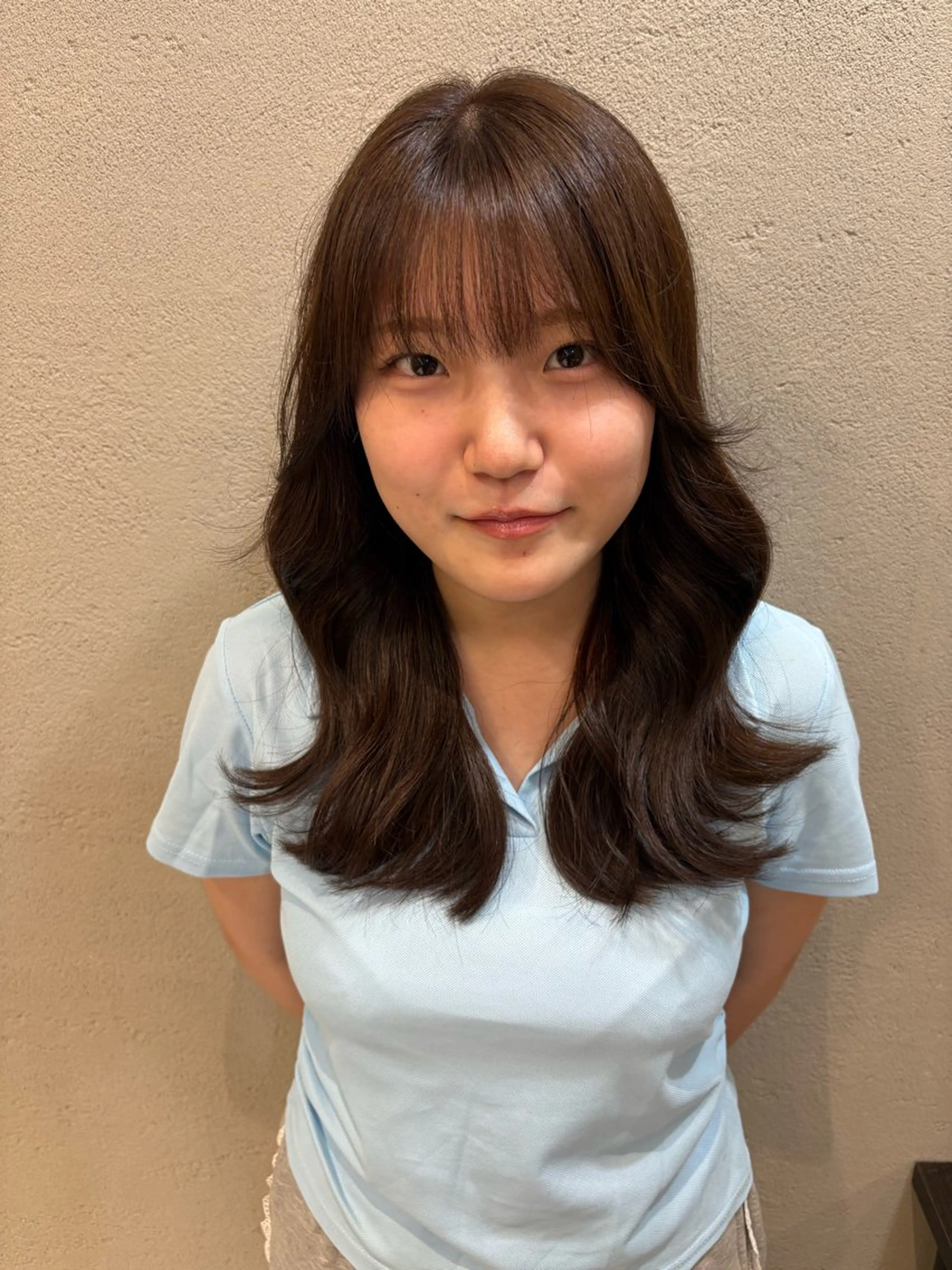 ロング カラー ヘアアレンジ アディクシーカラー ブラウンカラー 透明感カラー オレンジ 韓国風ヘア shizuki🌙 /ヘアカラーのヘアスタイル
