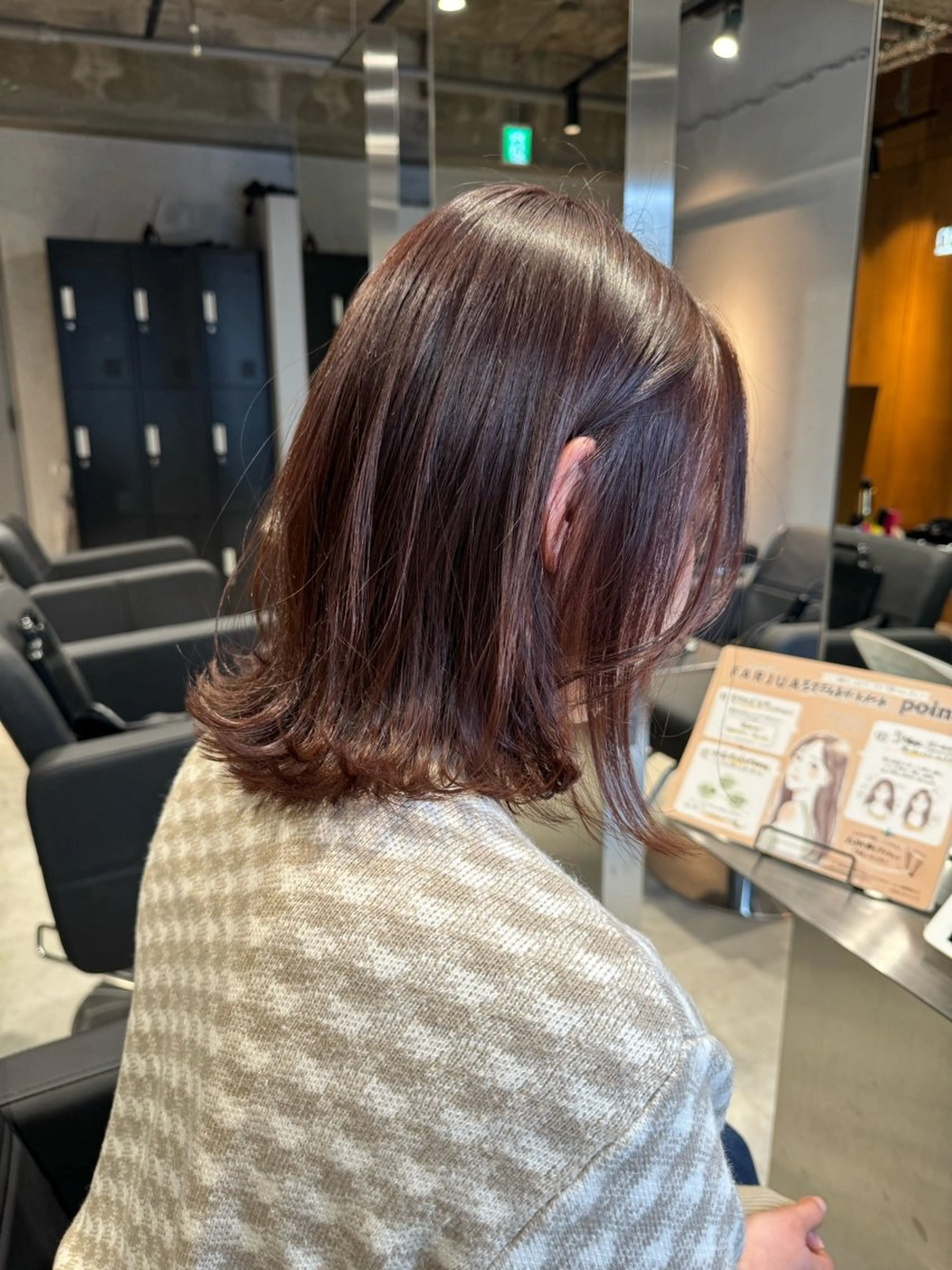 ミディアム カラー ヘアアレンジ ブリーチ トリートメント カット トリートメント ヘアセット 【大阪で1番優しい 美容師】りょんのヘアスタイル
