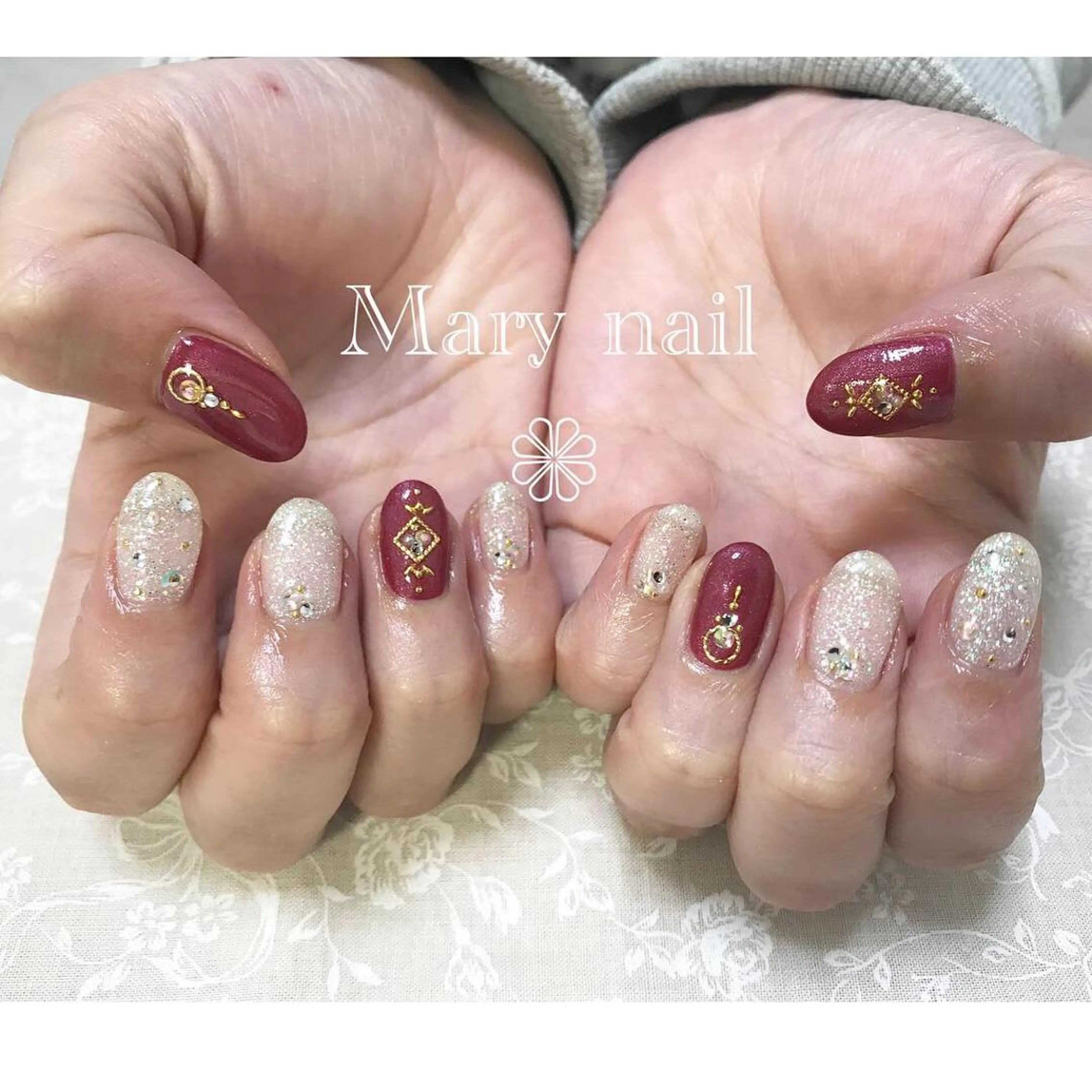ネイル ラメ(グリッター) WITH  NAIL ネイリストのネイルデザイン