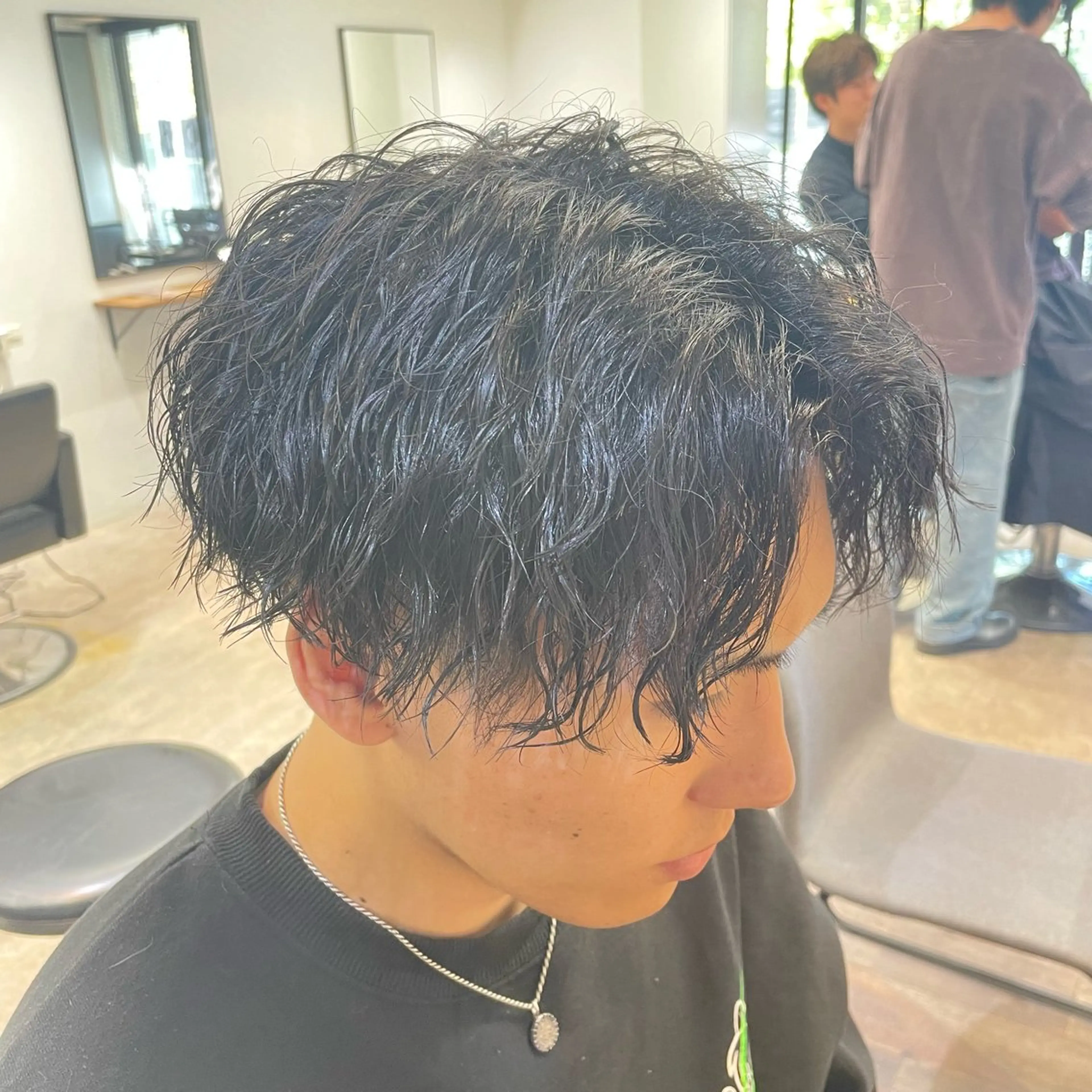 パーマ メンズ メンズパーマ ツイストスパイラルパーマ スパイラルパーマ カット パーマ ブリーチ/メンズ /パーマ/福島 千颯のヘアスタイル