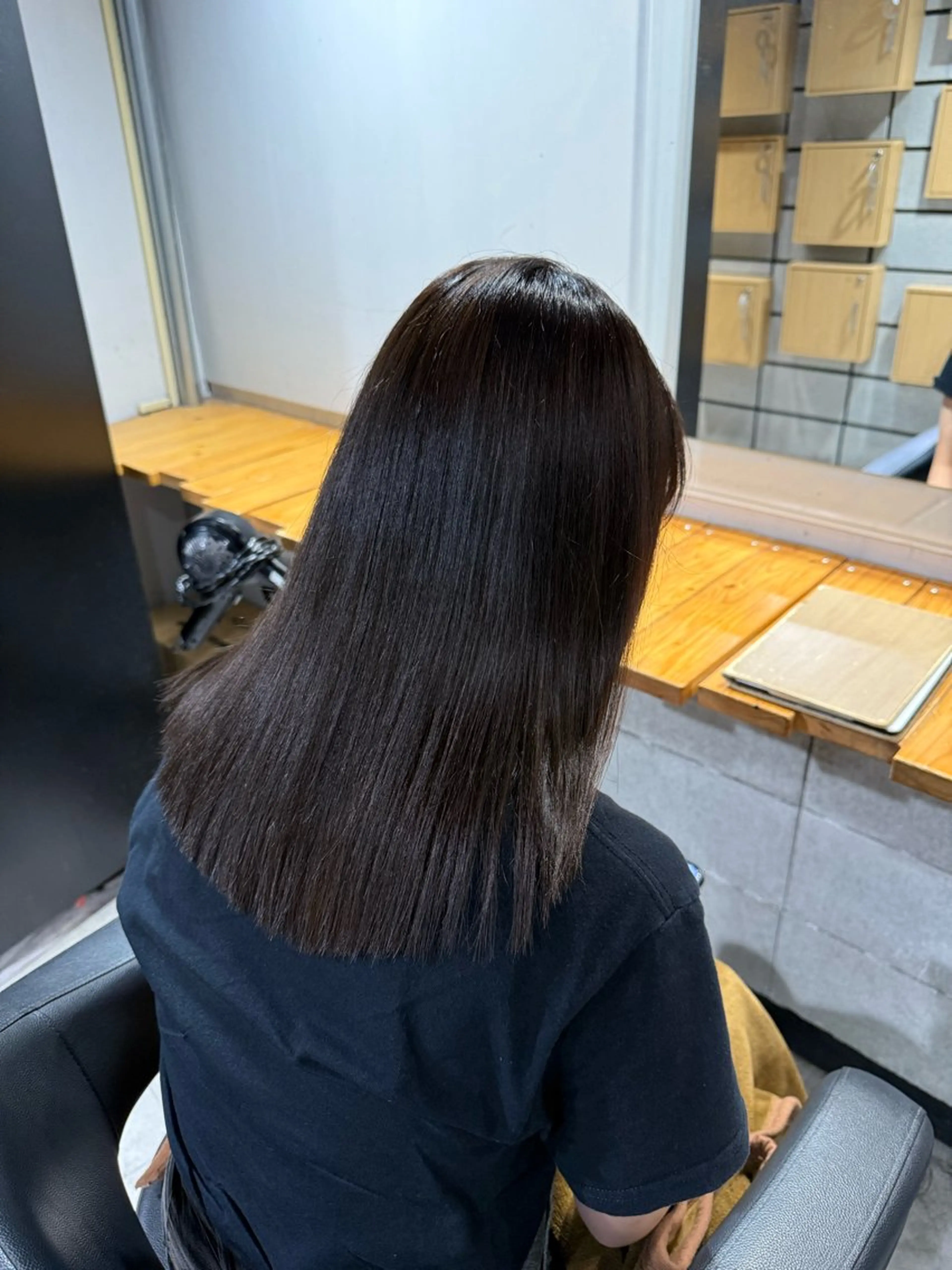 ミディアム カラー ヘアカラー トリートメント NANAMI🩵 大人可愛い韓国ヘアのヘアスタイル