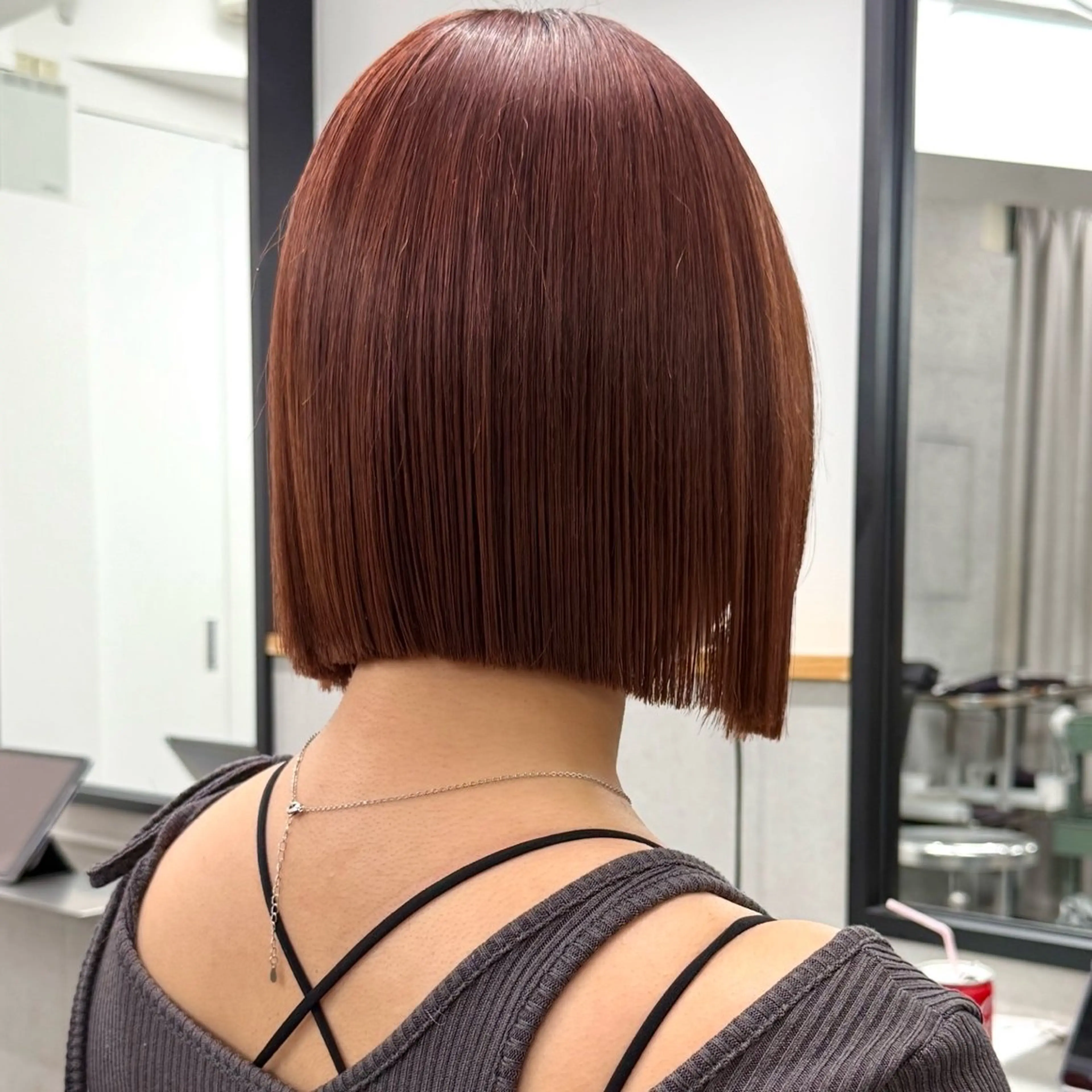 ショート ヘアカラー 縮毛矯正 トリートメント Laff新宿所属・髪質改善/縮毛矯正/ ボブ/新宿/伊藤豊のヘアスタイル