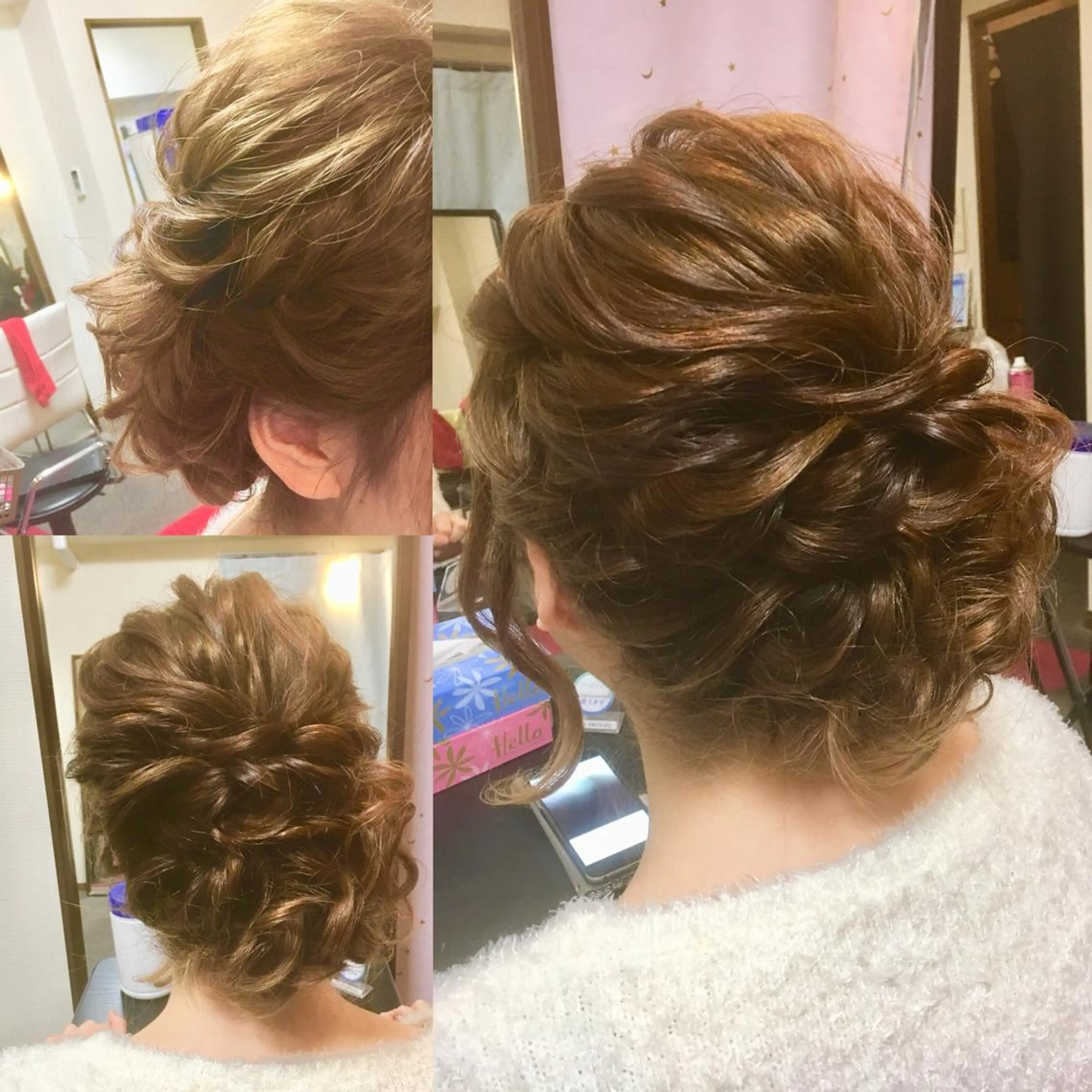 セミロング ヘアアレンジ ヘアセット ✨最強美容師✨ 💙にっしー西村💙のヘアスタイル