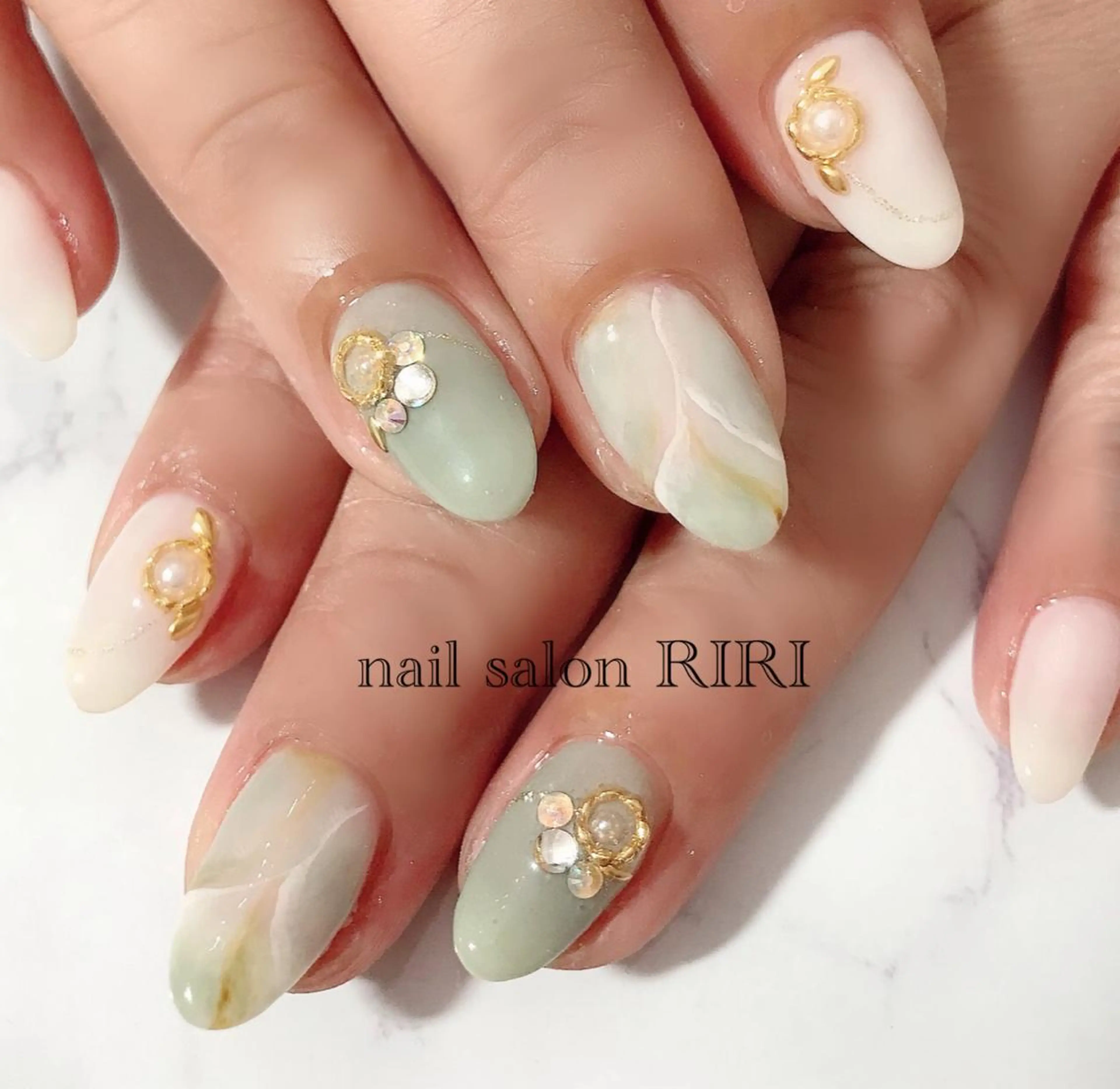 ネイル 大理石ネイル(マーブル) private  nail  salon RIRI所属・RIRI リリのネイルデザイン