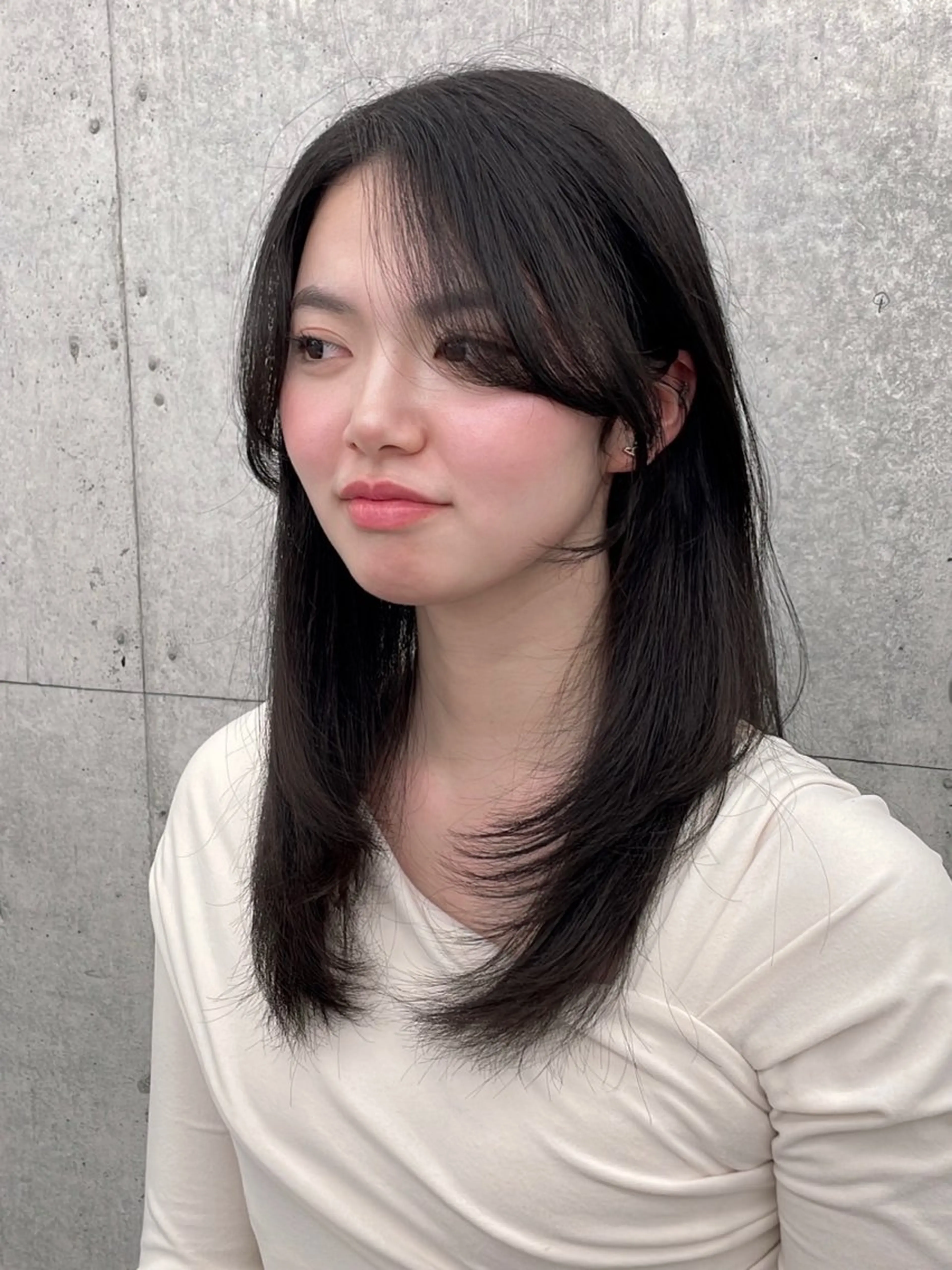 ミディアム カラー パーマ ヘアアレンジ IVY表参道所属・ヘアメイク小野リエ 韓国ハーフ🦊のヘアスタイル