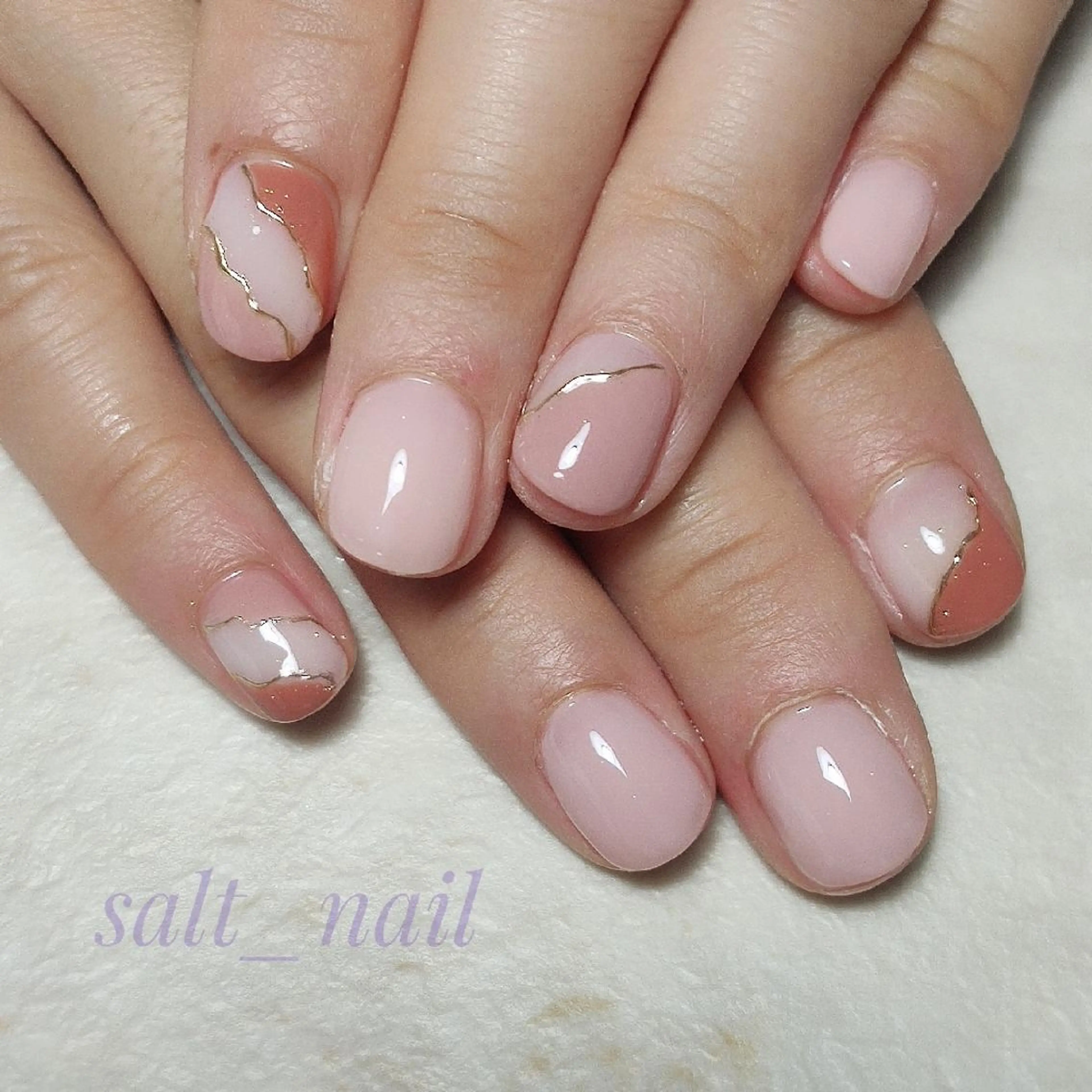 ネイル ニュアンスネイル 個人サロン saltnailのネイルデザイン