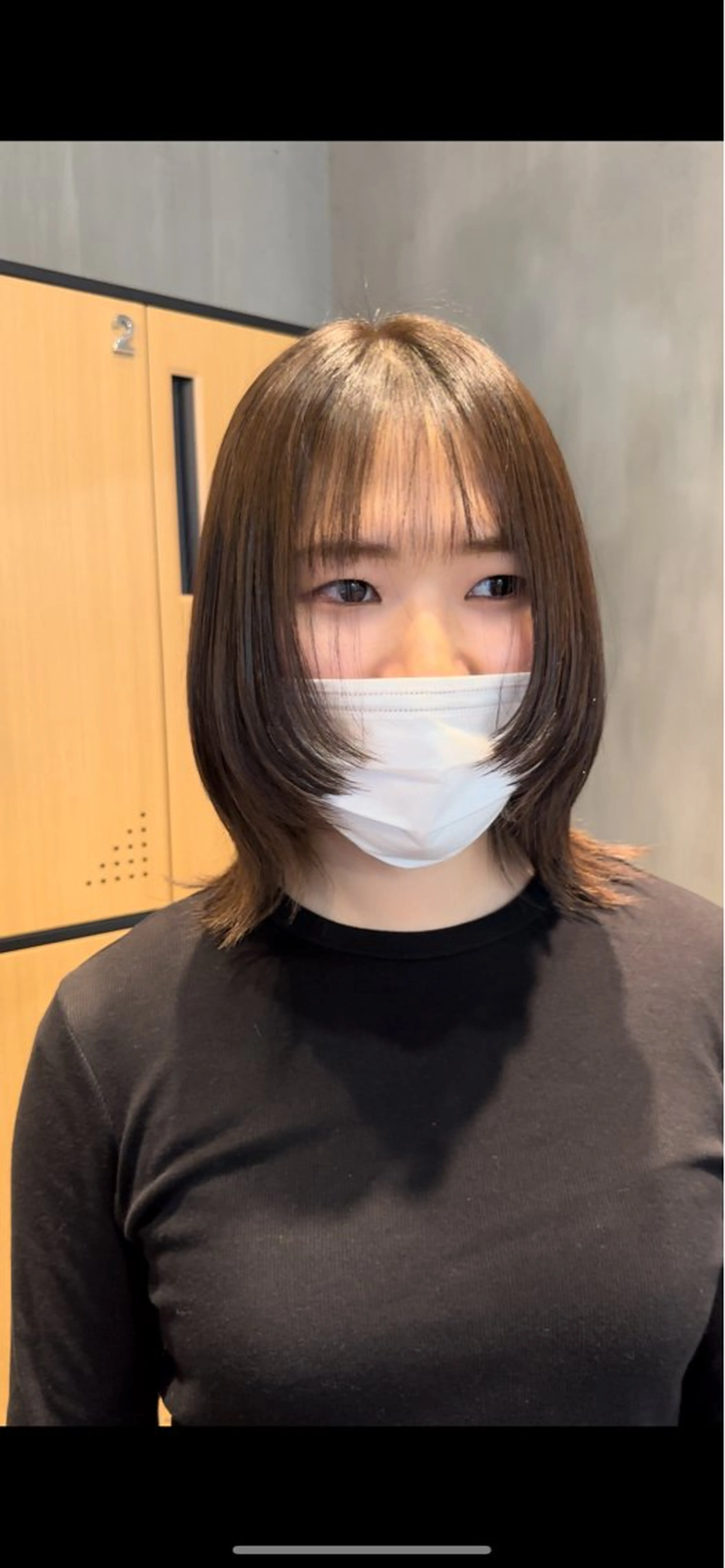 ミディアム くびれヘア レイヤーカット カット 縮毛矯正 トリートメント 髪質改善/レイヤー/ 艶髪🎀ayaneのヘアスタイル
