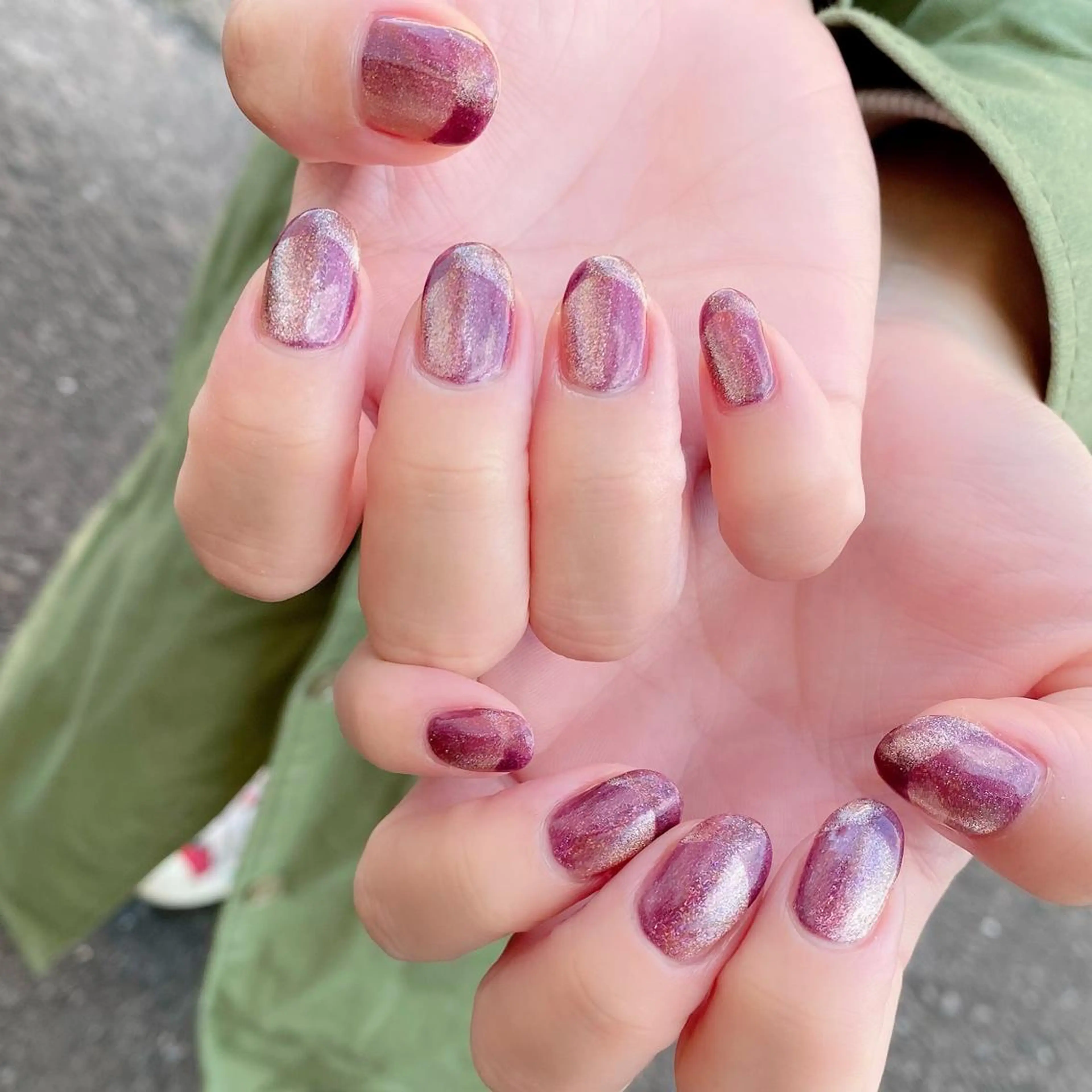 ネイル フレンチネイル マグネットネイル Salon Ｋのネイルデザイン