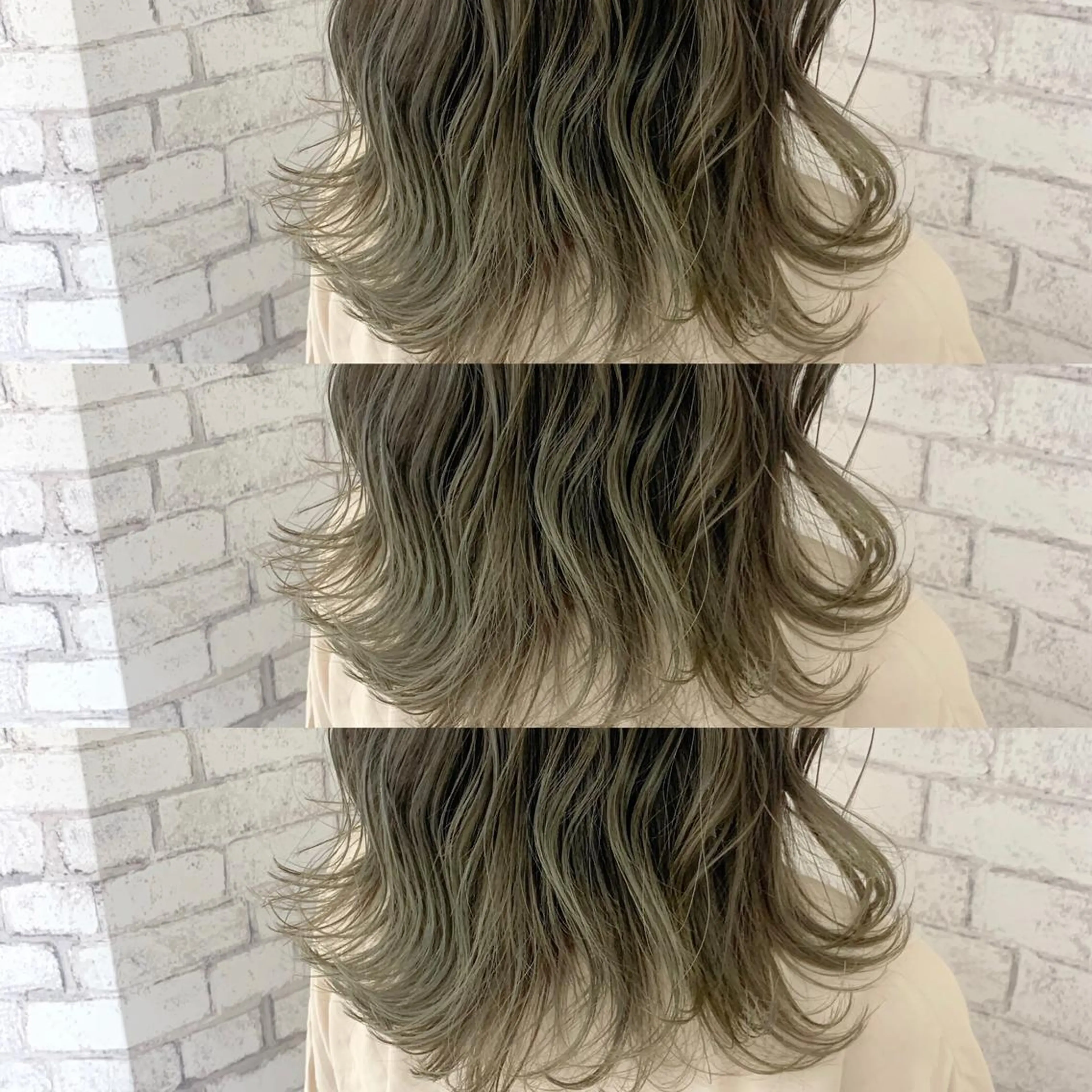 ミディアム カラー ダメージレスカラー /透明感カラー 上長のヘアスタイル