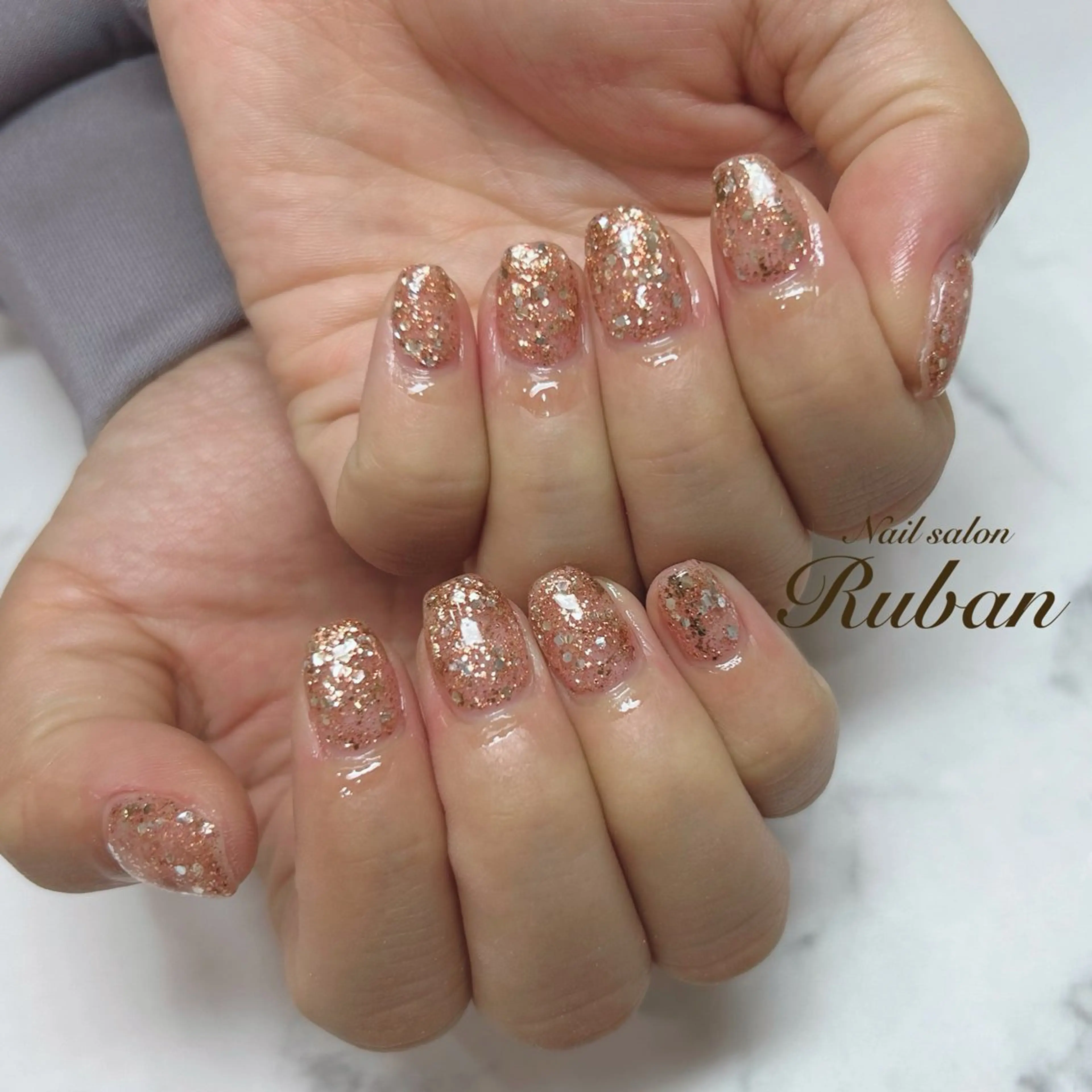 ネイル ラメ(グリッター) ワンカラーネイル Nail salon Ruban所属・Nail salon Rubanのネイルデザイン