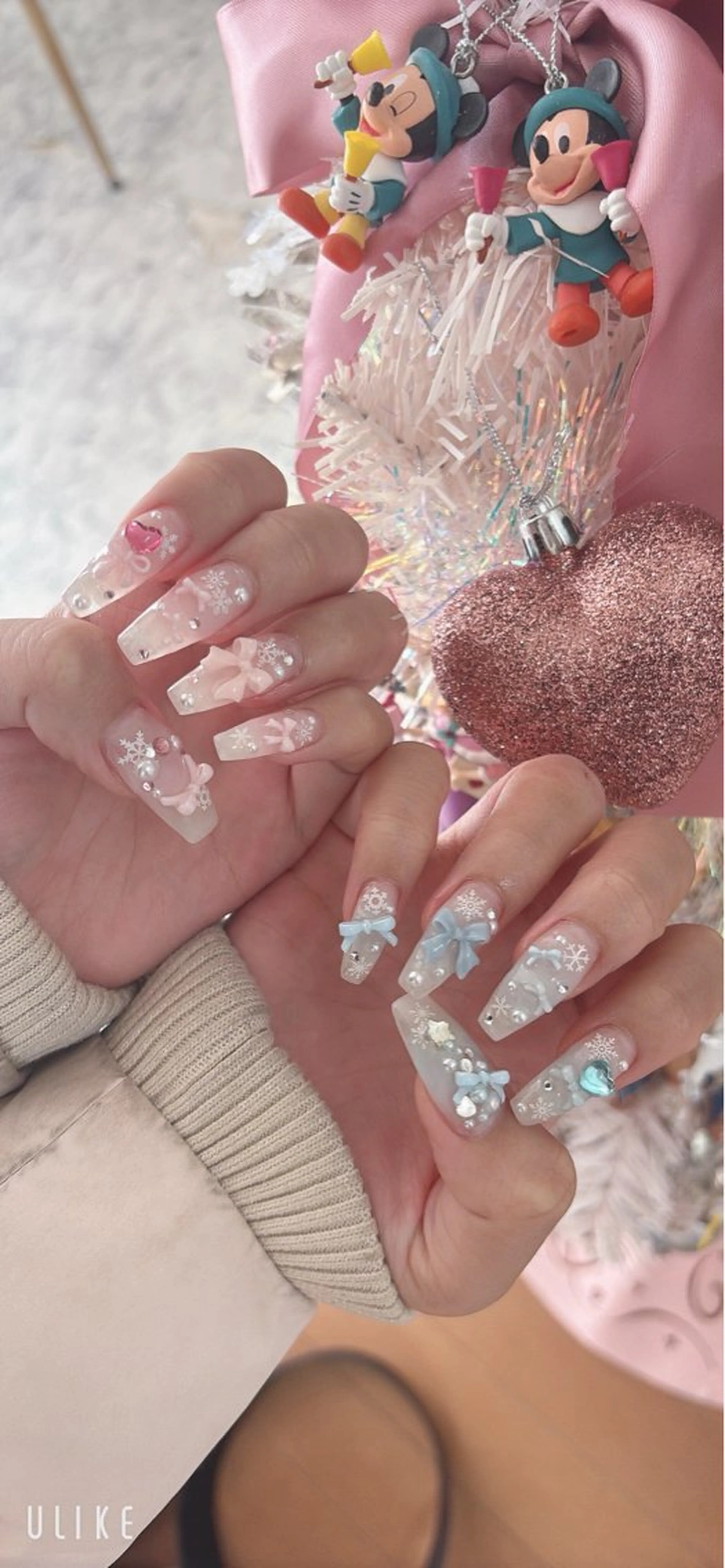 🎄クリスマス限定❤️チップ長さ出し➕デザイン×美フォルムお任せコース💅『オフ無し長さ出しありの方はコチラ🙋🏼』の写真