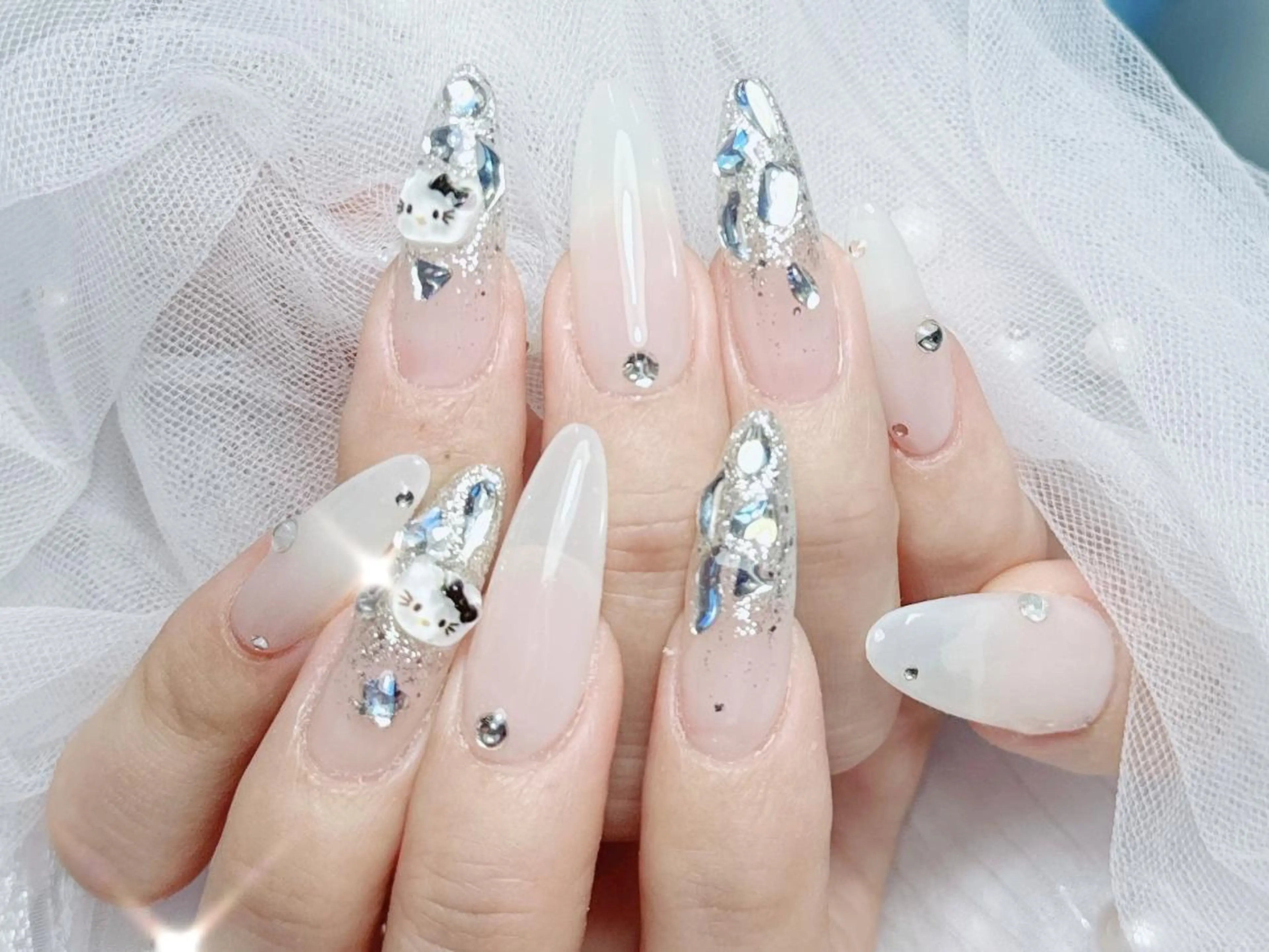 ネイル 長さ出し 持ち込み 日奈子 あゆみのネイルデザイン