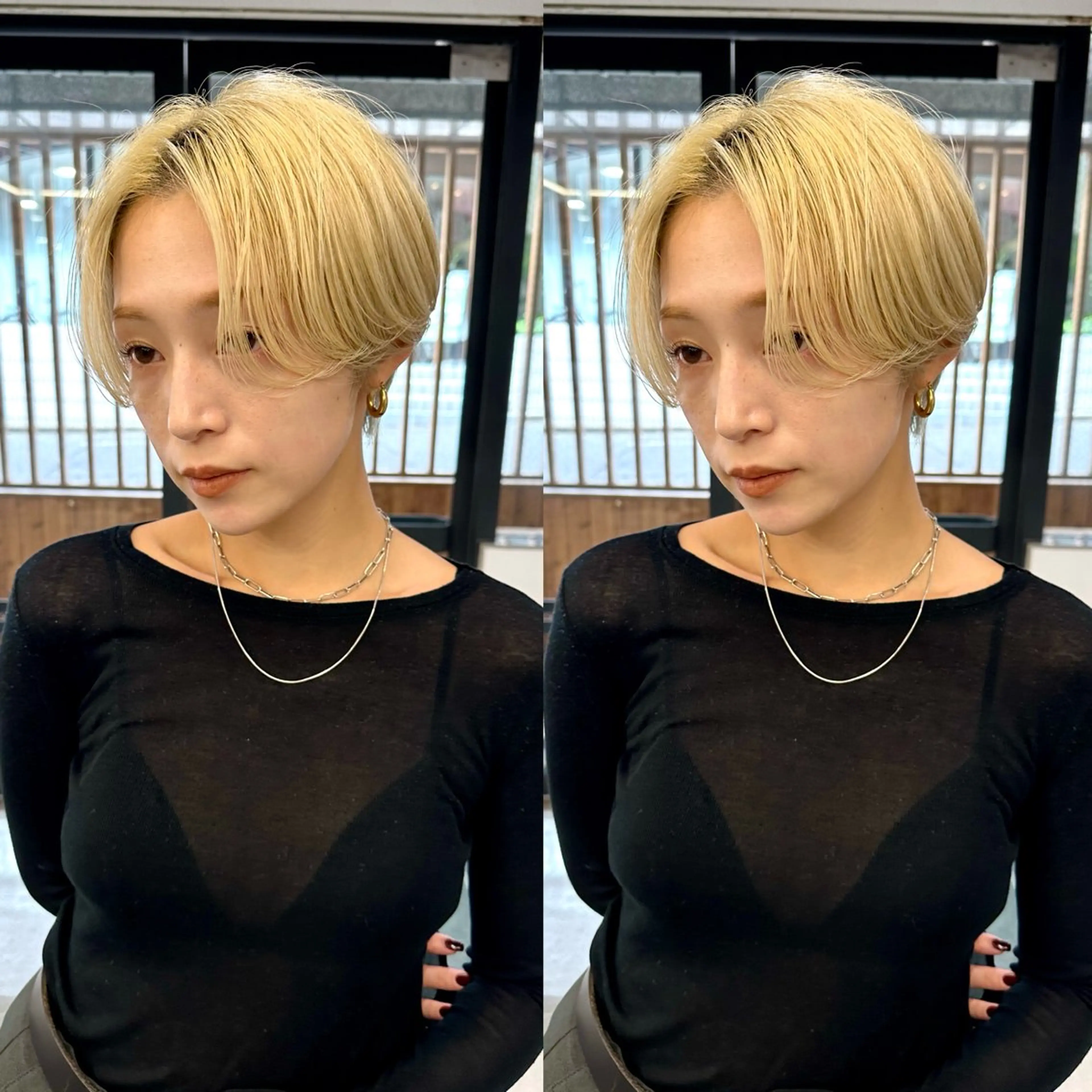ショート カット ヘアカラー 骨格診断で絶対可愛い ✨丸みショート✨凌弥のヘアスタイル