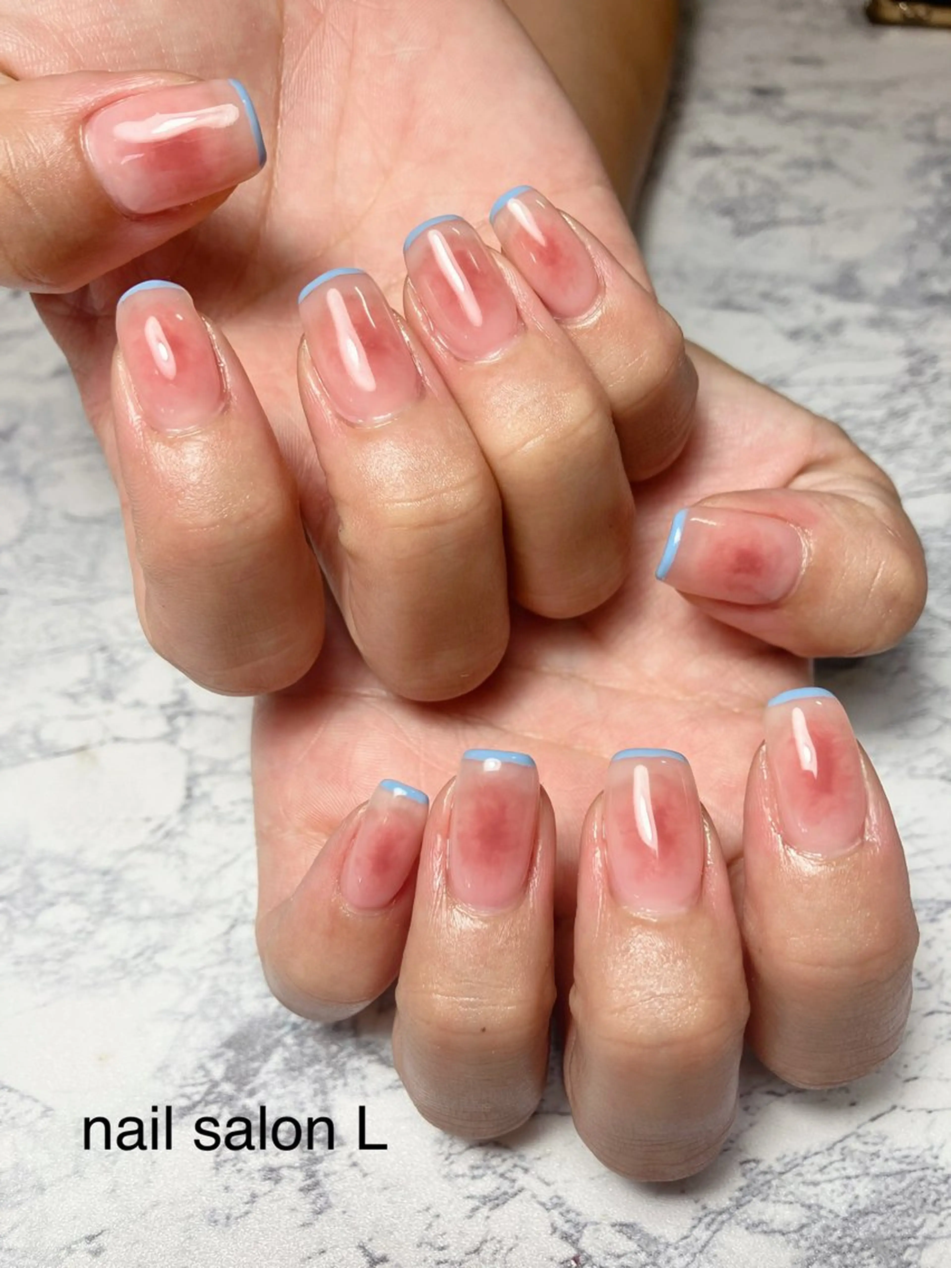 ネイル チークネイル フレンチネイル ハンドネイル 吉川市 ネイルサロンLのネイルデザイン