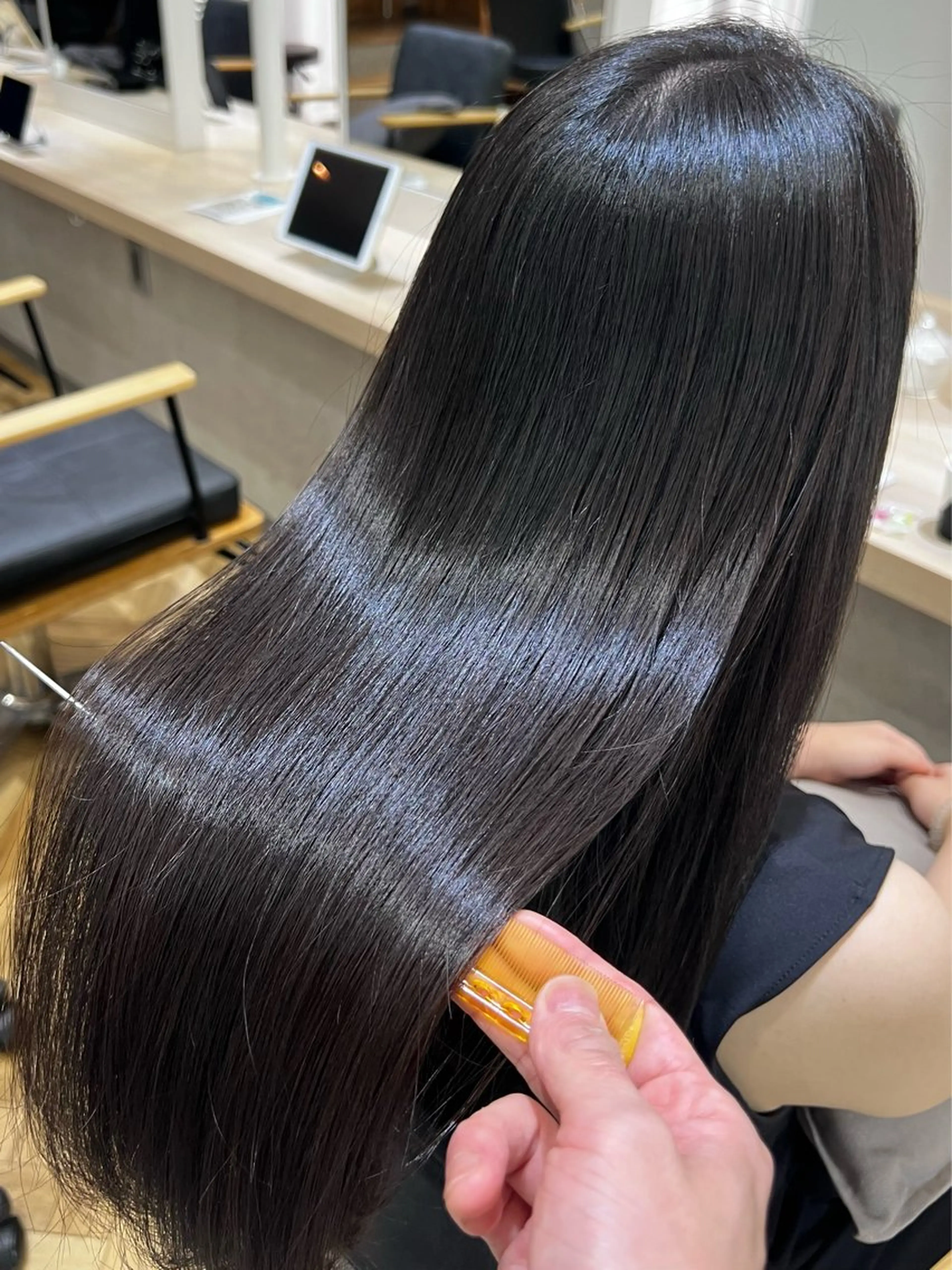 ロング カット ヘアカラー トリートメント 松田卓也/美髪矯正/ 小顔顔周り/艶髪のヘアスタイル