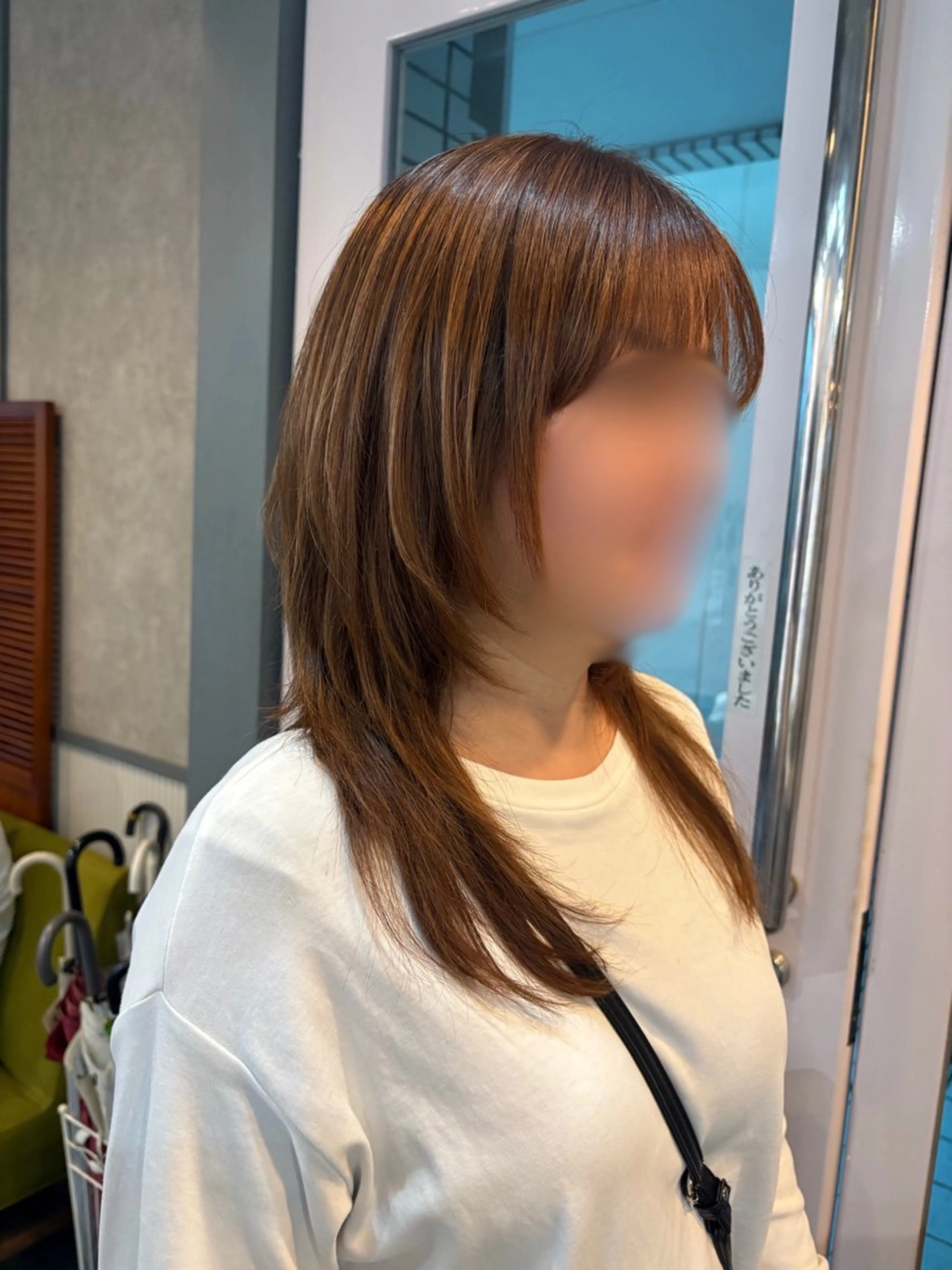 ロング カラー カット のどか 노도카のヘアスタイル