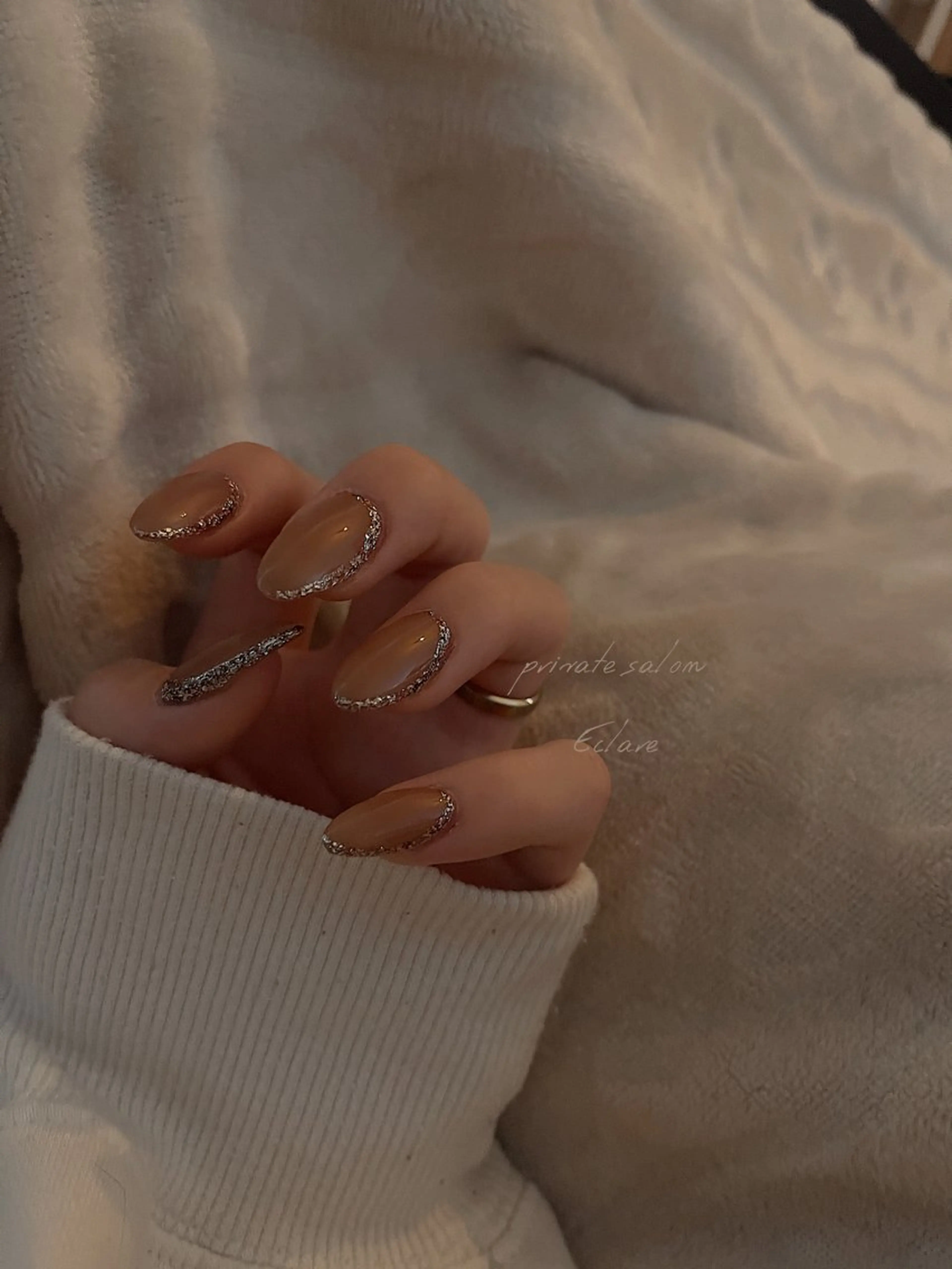 ネイル グラデーション ハート 韓国ネイル マグネットネイル ニュアンスネイル Nail Salon ECLAREのネイルデザイン