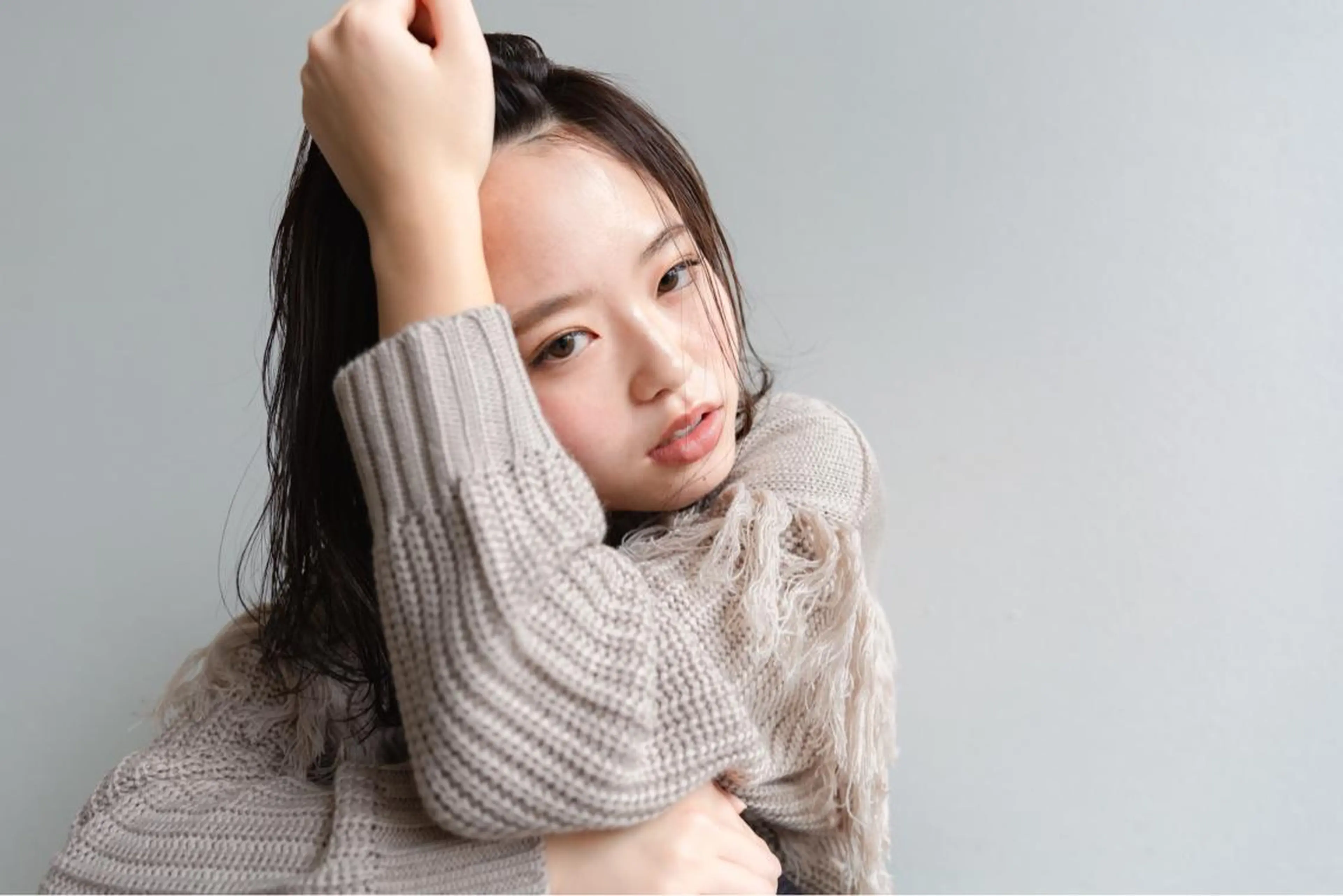 ミディアム カラー ツジガキ ユウスケのヘアスタイル
