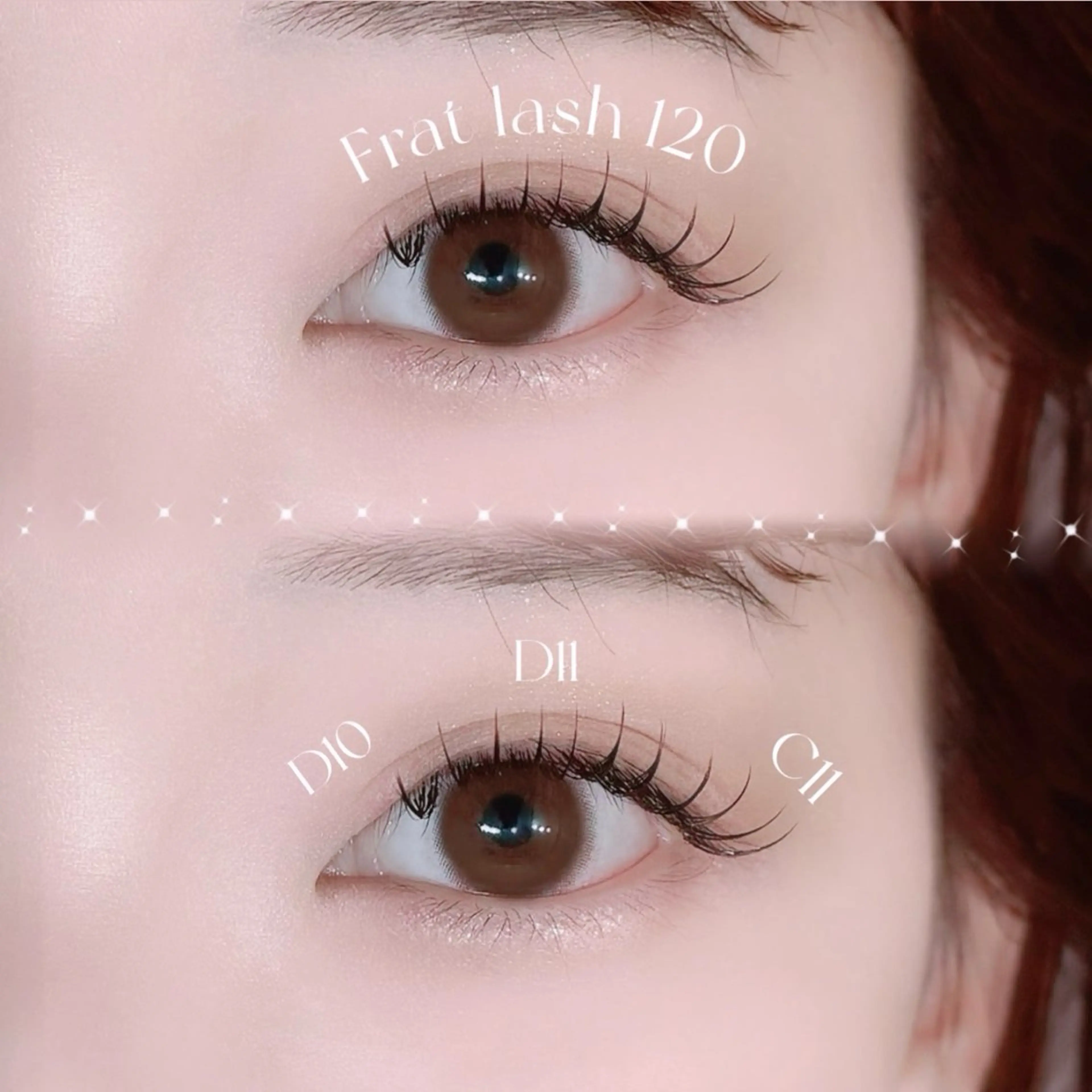 🩷フラットラッシュ120本🩷【コーティング剤付き】の写真