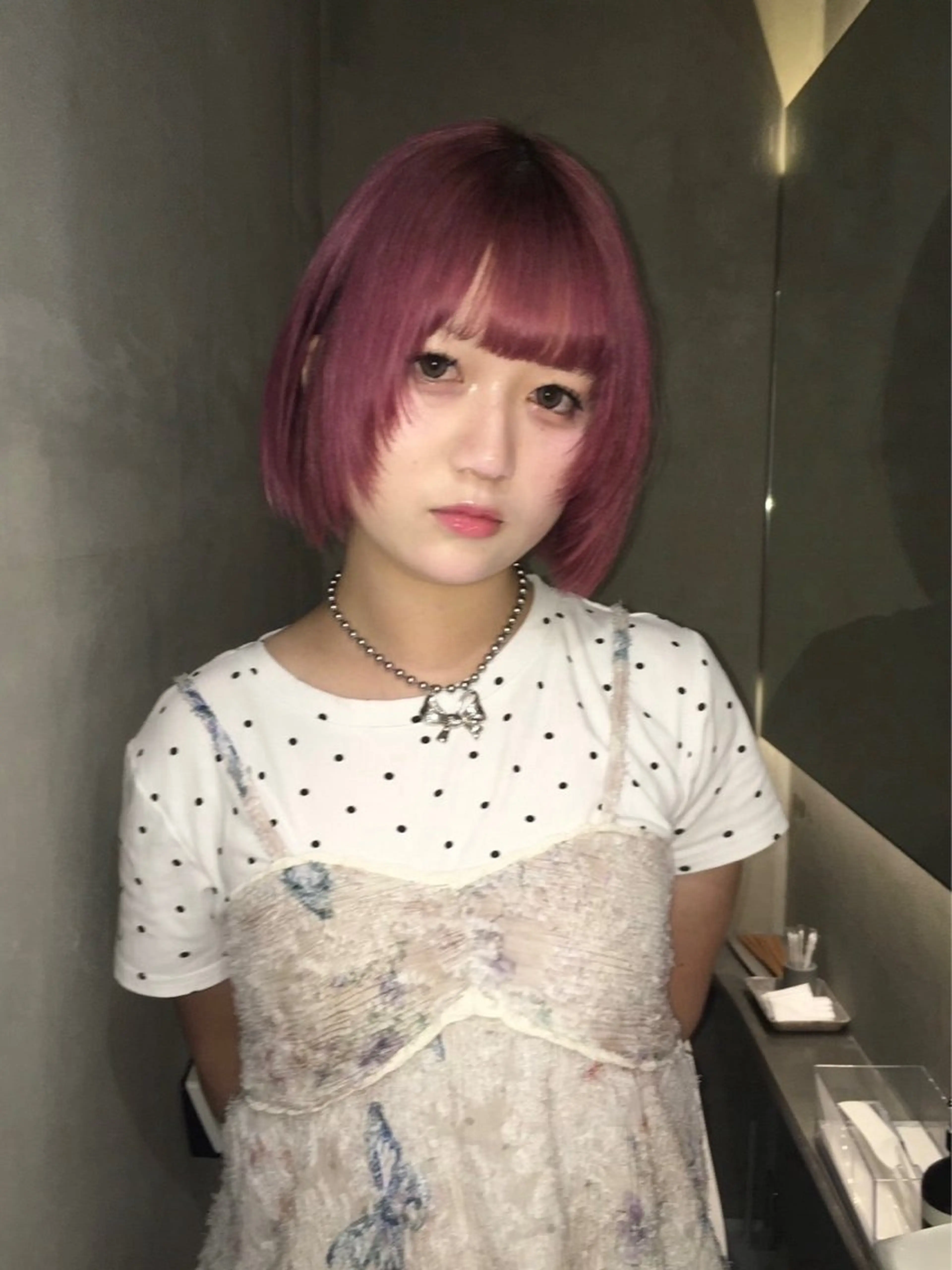 ショート ヘアカラー トリートメント ヘアセット 【GEEKS】 Momoka🪷のヘアスタイル