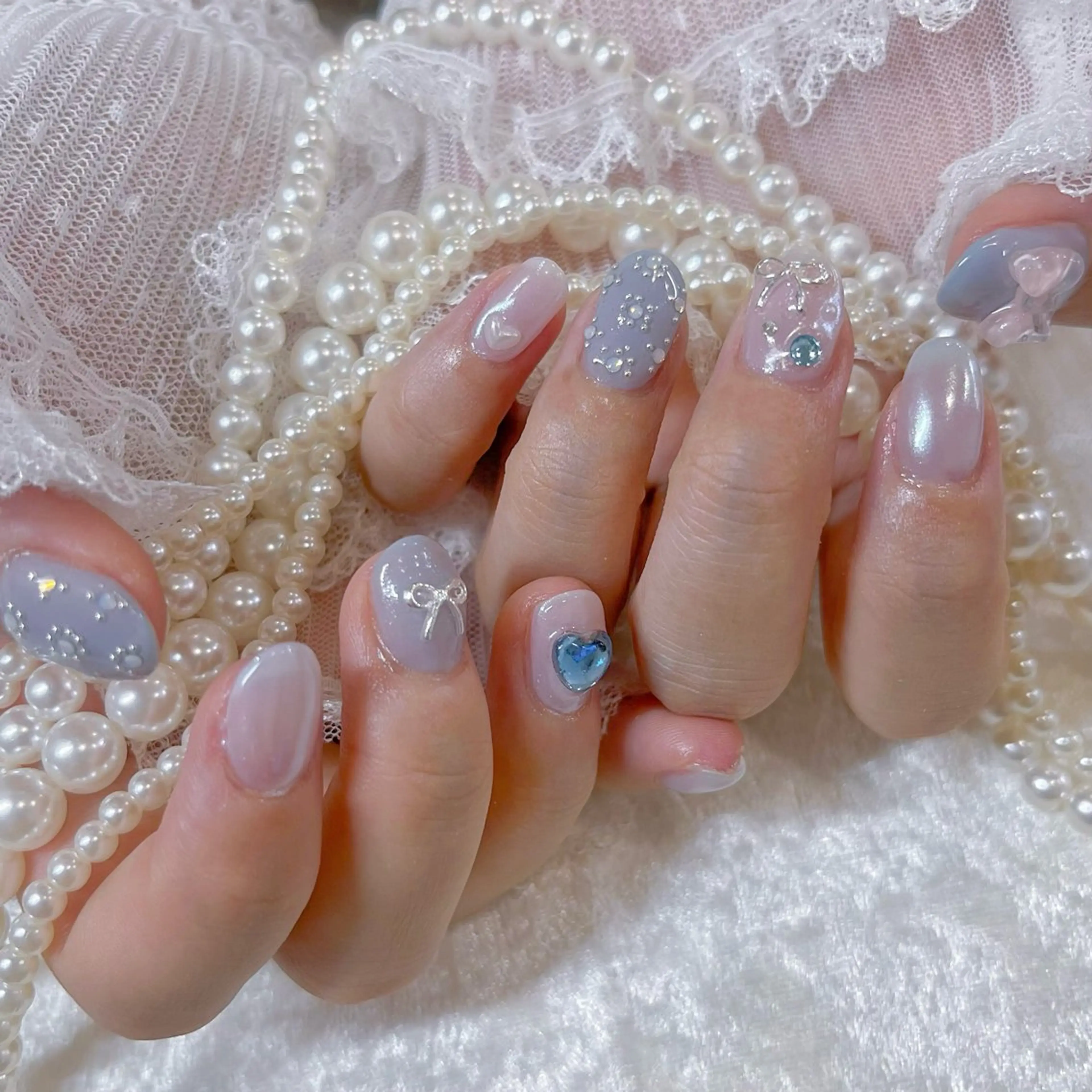 ネイル ハンドネイル Maya 🧊🫧‪のネイルデザイン