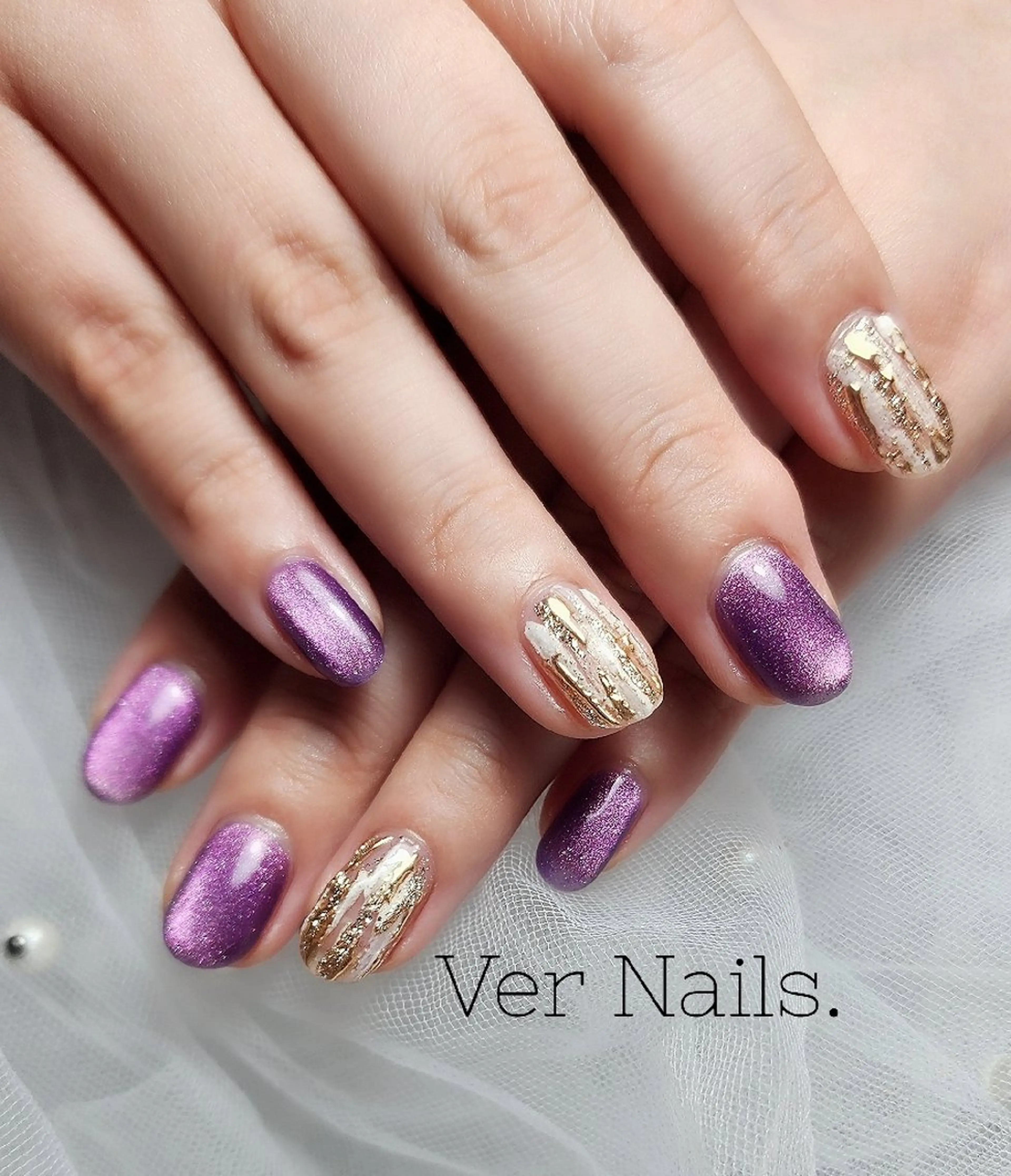 ネイル マグネットネイル ミラーネイル ニュアンスネイル ハンドネイル Ver Nails.のその他イメージ