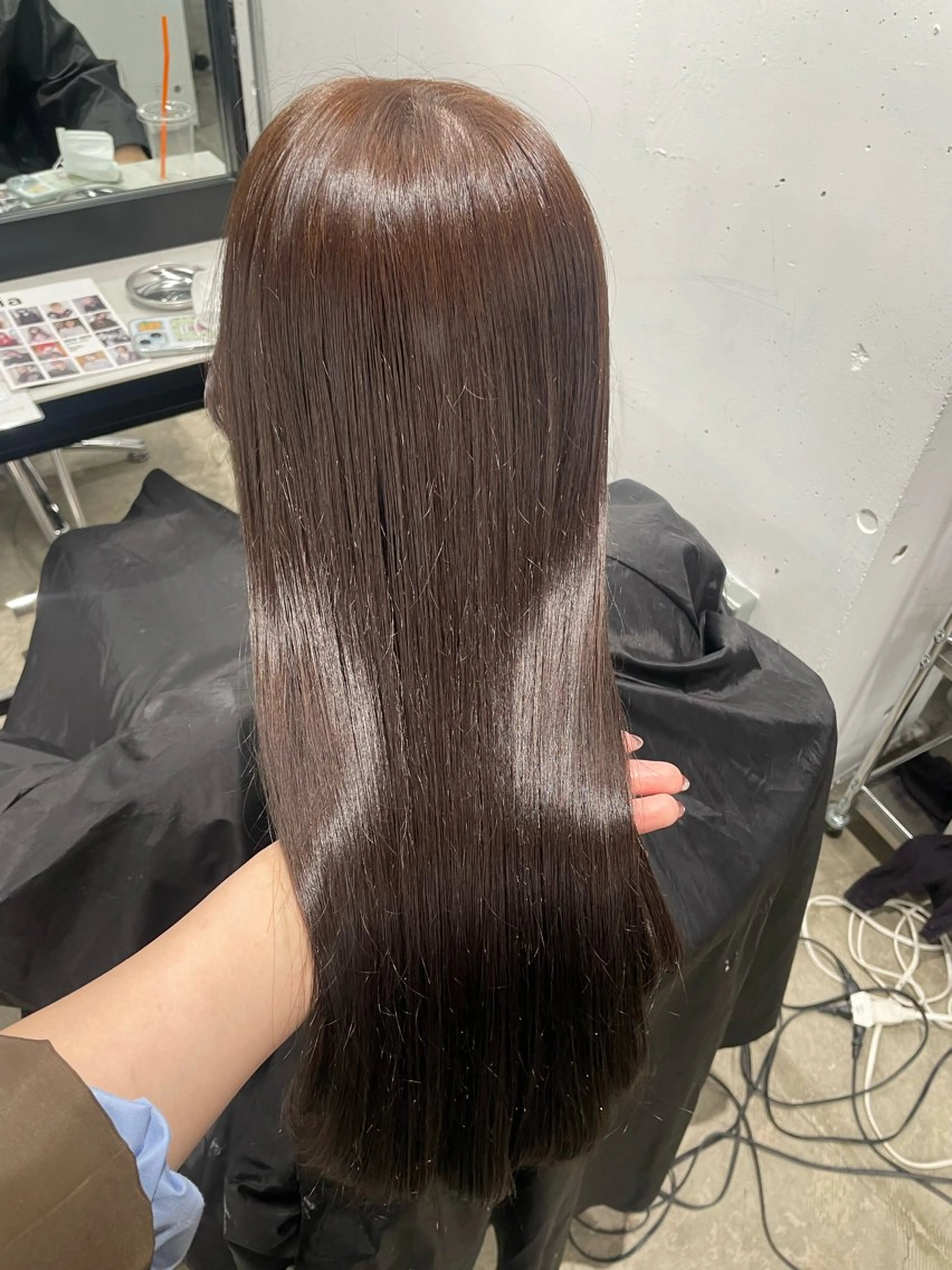 ロング ヘアカラー トリートメント ヘアセット 艶髪矯正/レイヤー カット/ミサキ💐のヘアスタイル