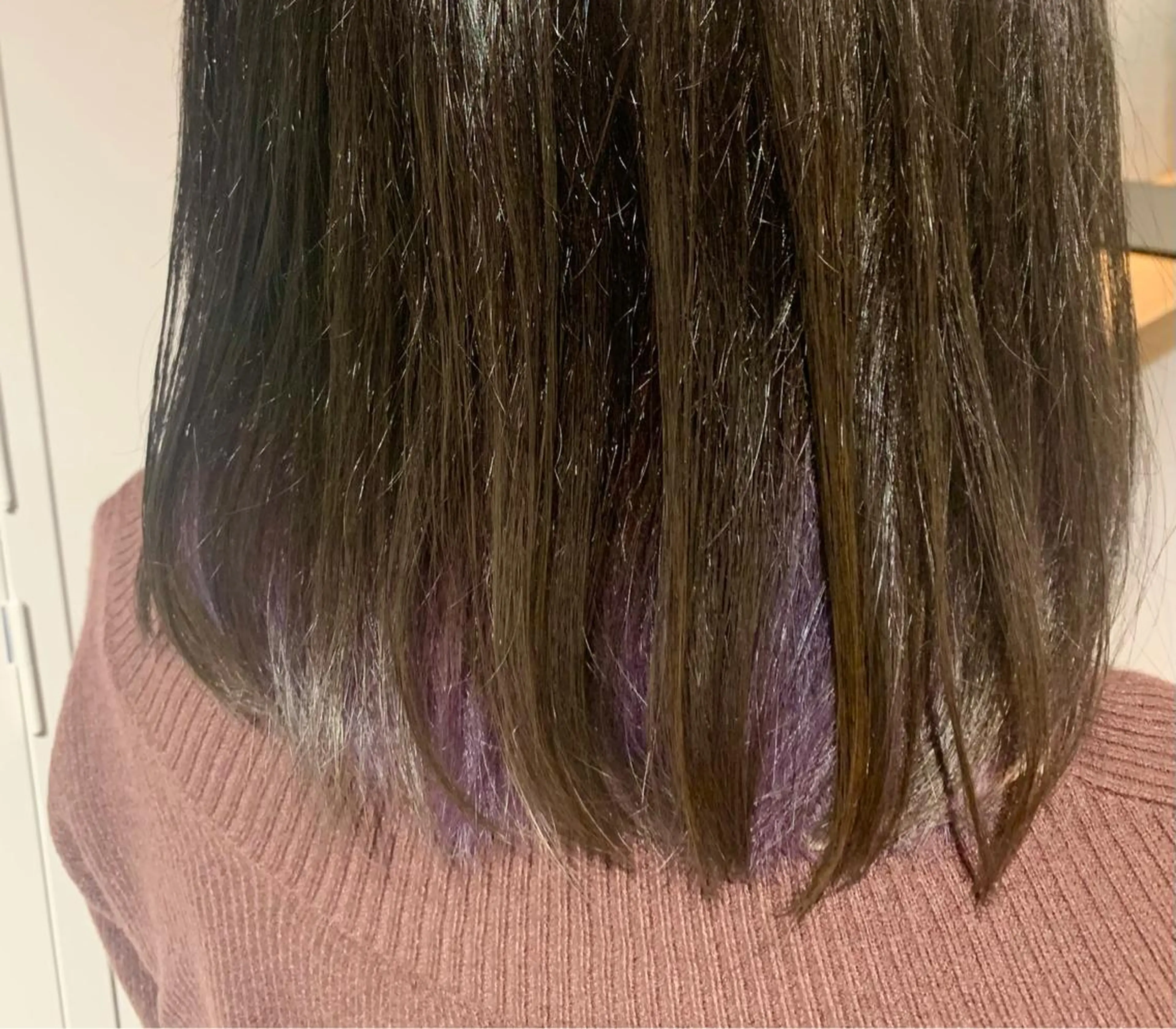 セミロング カラー バイオレットカラー N゚秋田店【副店長】 aiのヘアスタイル
