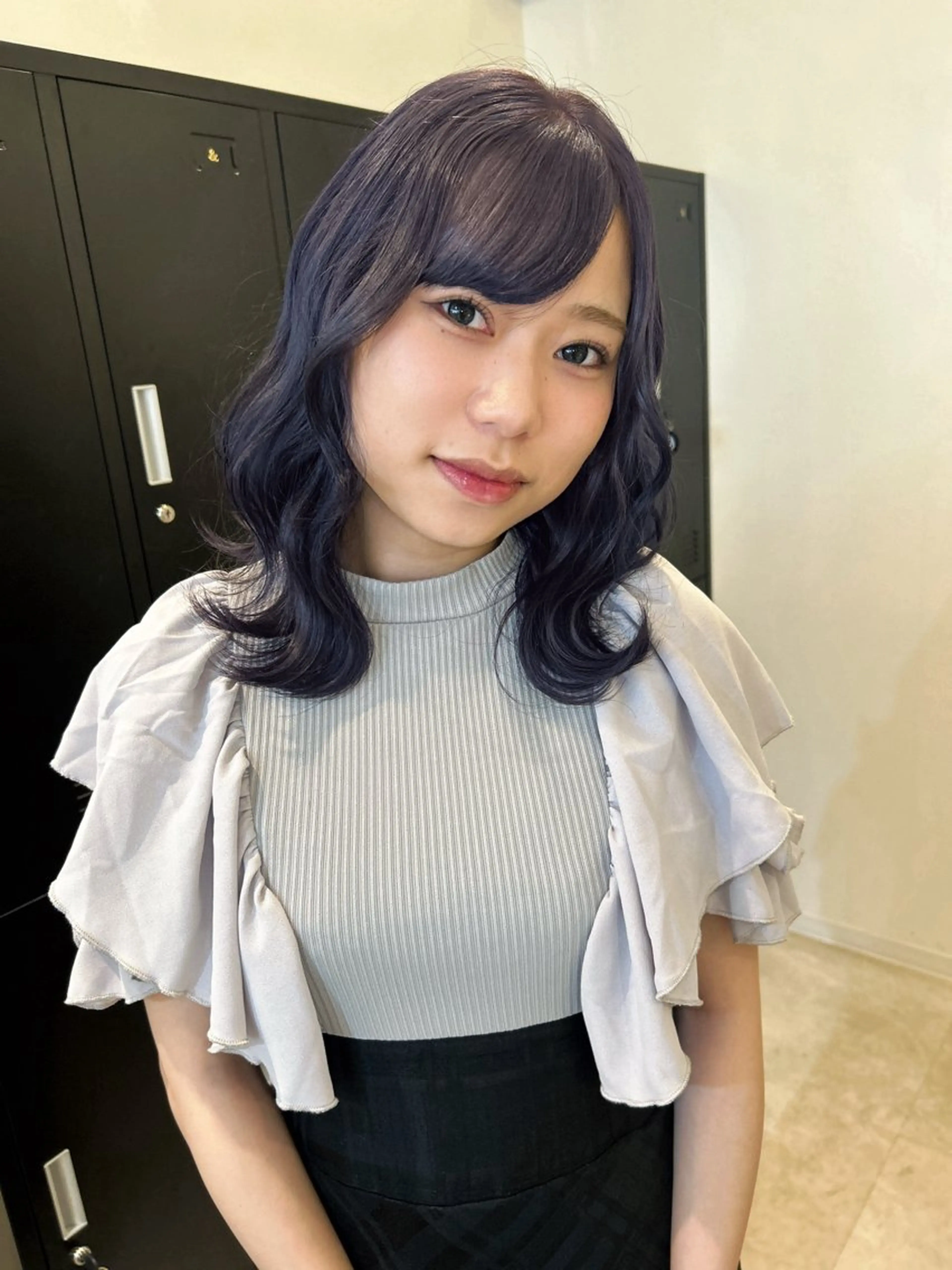 ミディアム カラー ヘアカラー CIEL所属・NAHO 🩵 透明感カラー🫧のヘアスタイル