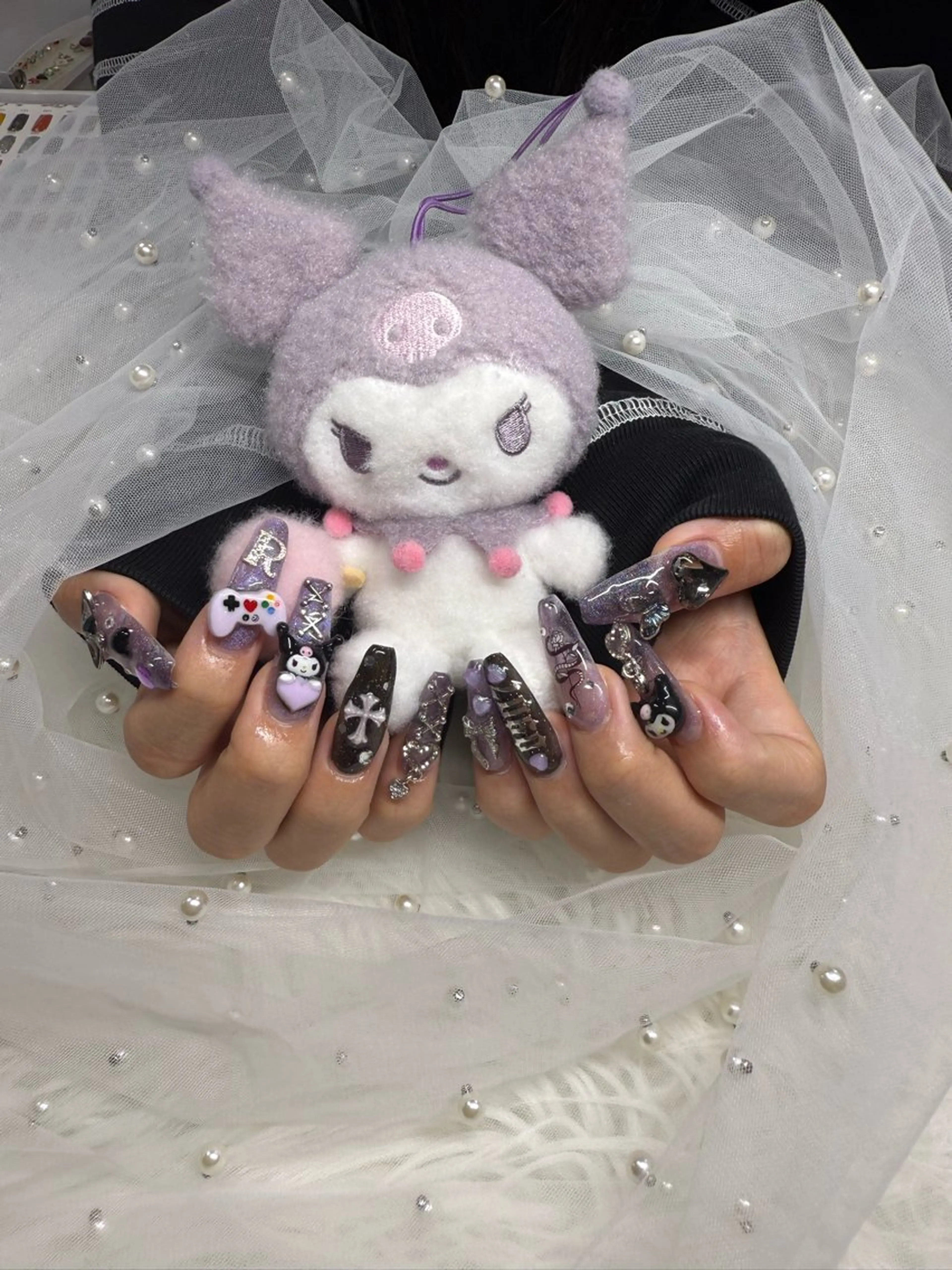 ハンド持ち込みデザイン➕チップスカルプ長さだしの写真