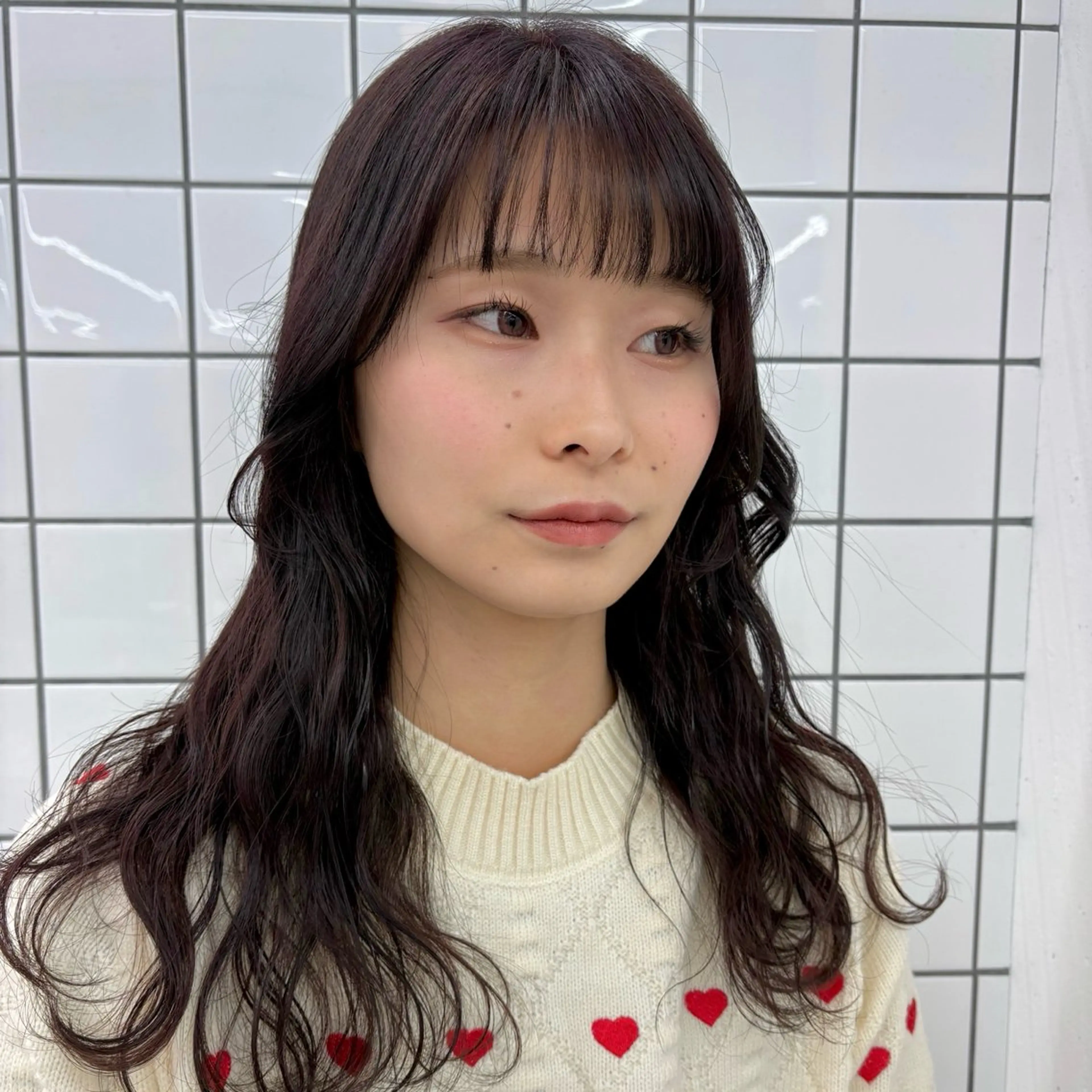 ロング カラー ラベンダーカラー カット ヘアカラー トリートメント ❣️星野のあ❣️ 優しいダブルブリーチのヘアスタイル