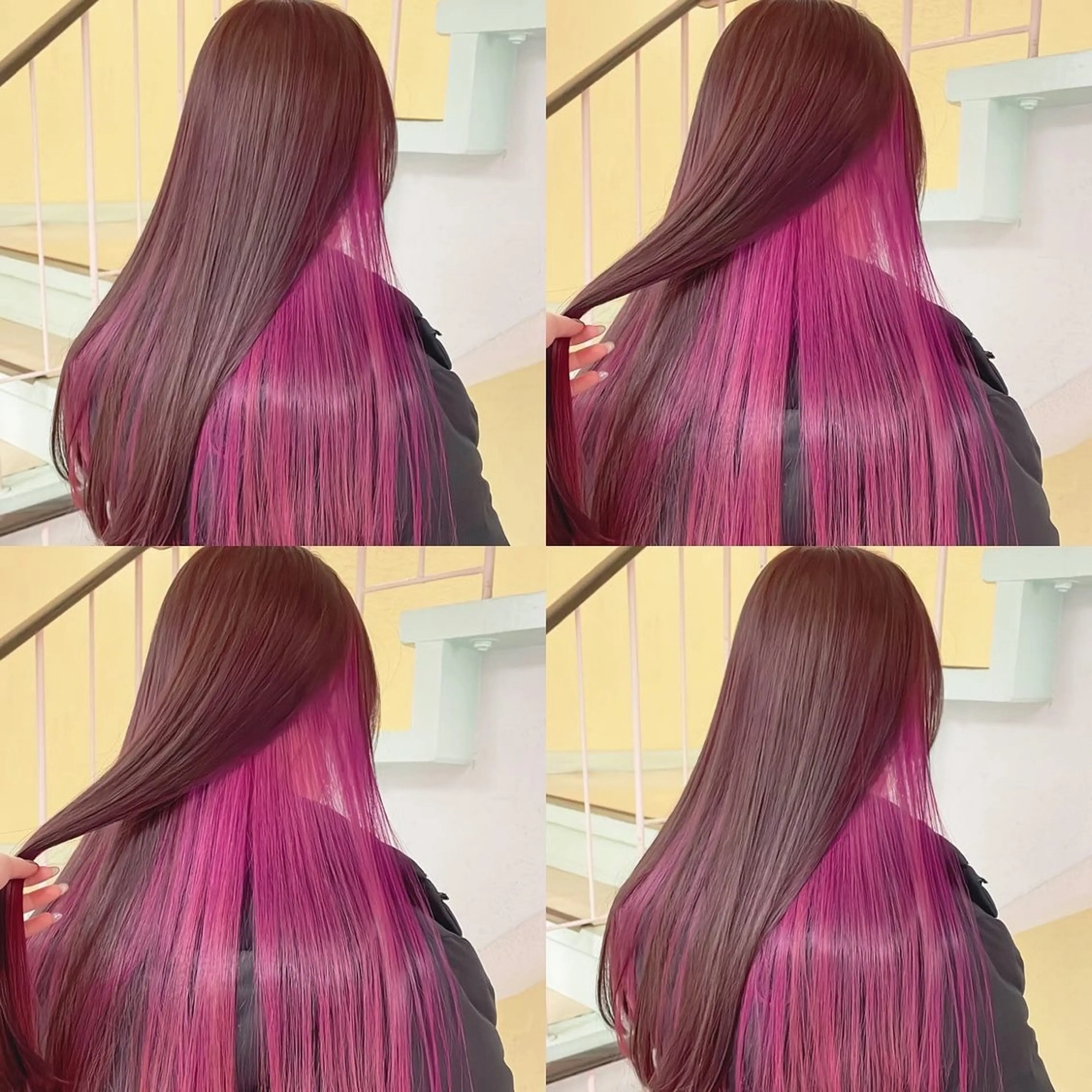 カラー ヘアカラー トリートメント 渋谷:インナーカラー ／🍒エリカ🍒のヘアスタイル