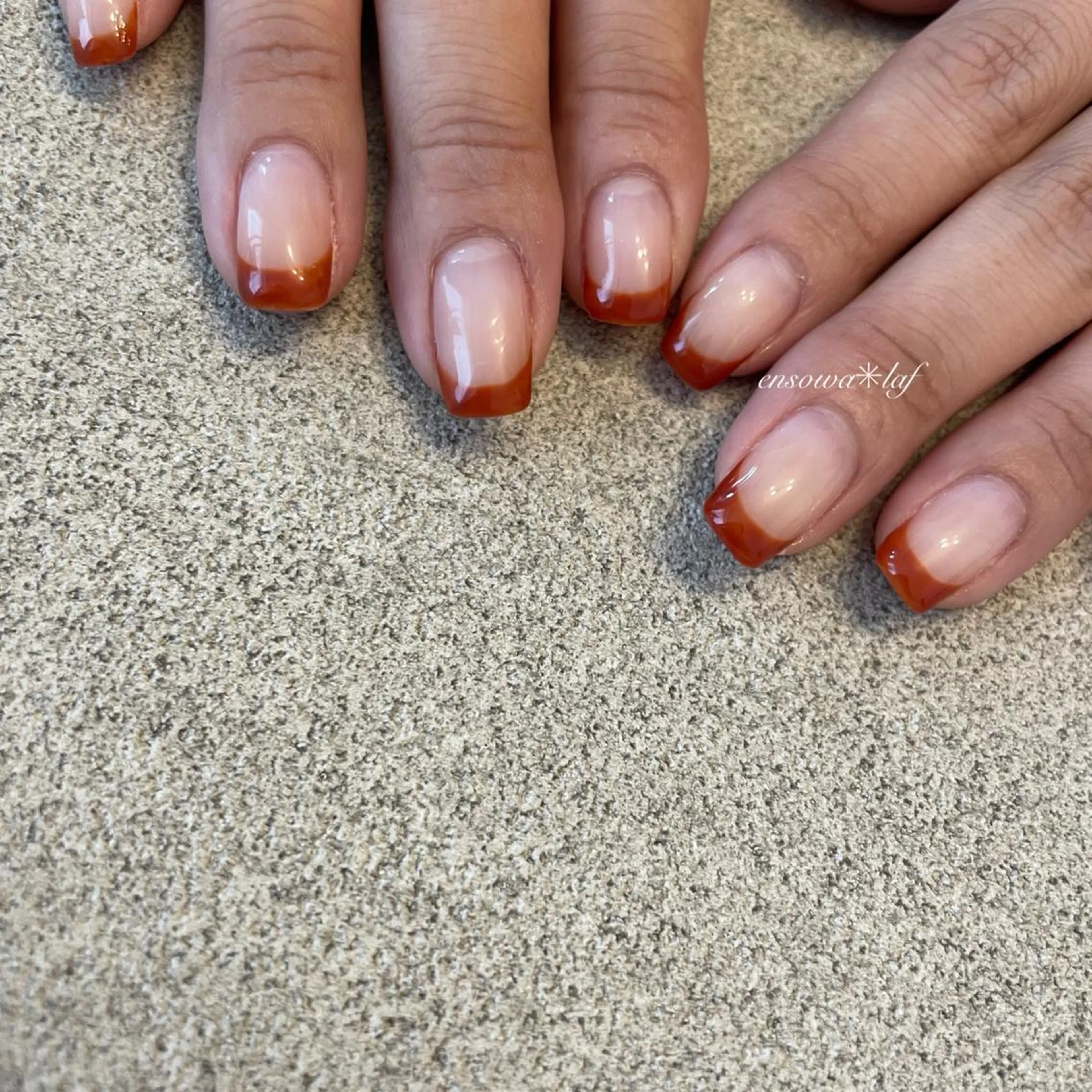 ネイル アートネイル オーロラネイル クリアネイル フレンチネイル ジェルネイル ensowa✱laf NAILのネイルデザイン