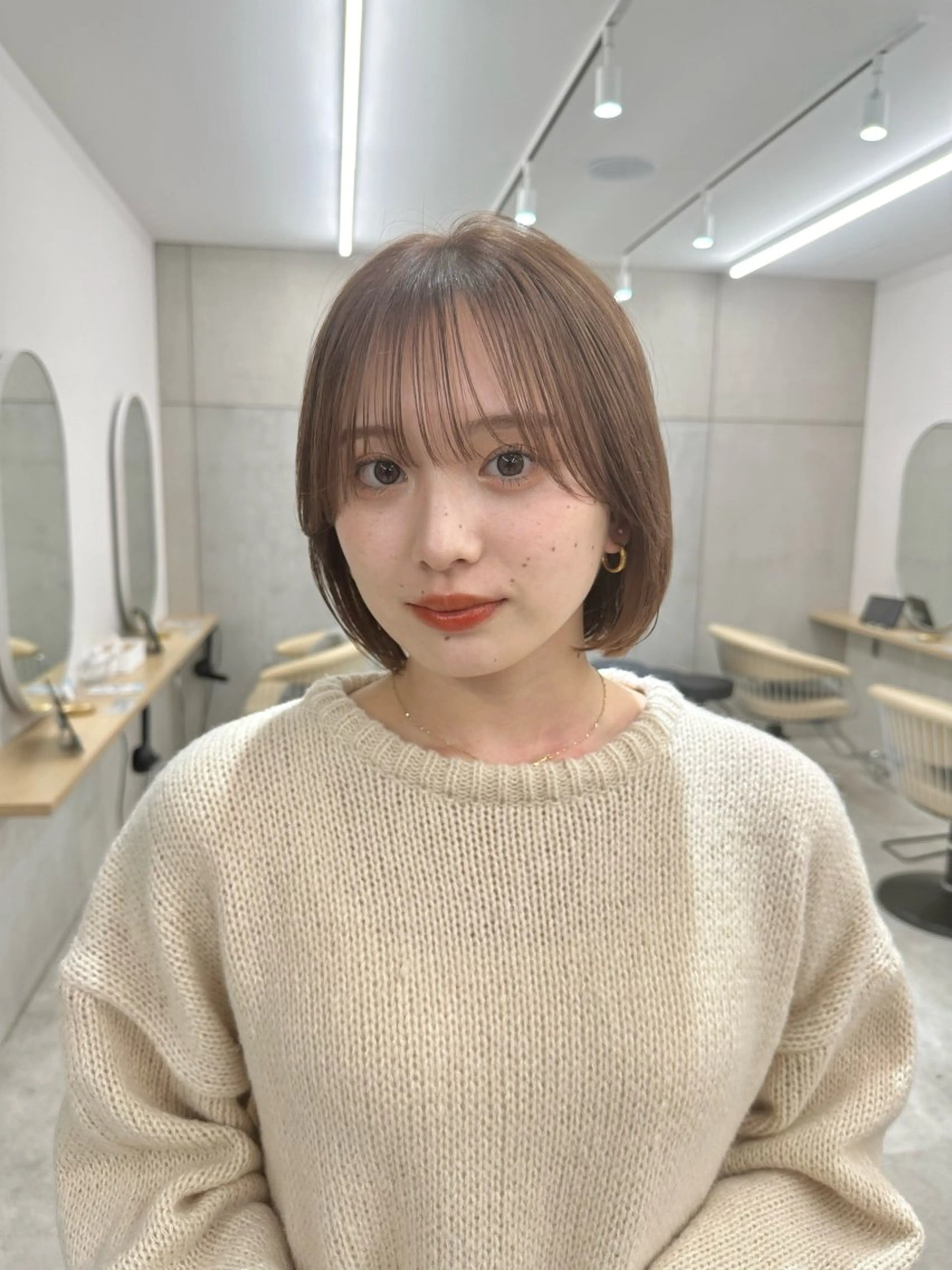 ミディアム 美髪縮毛矯正 /髪質改善のヘアスタイル