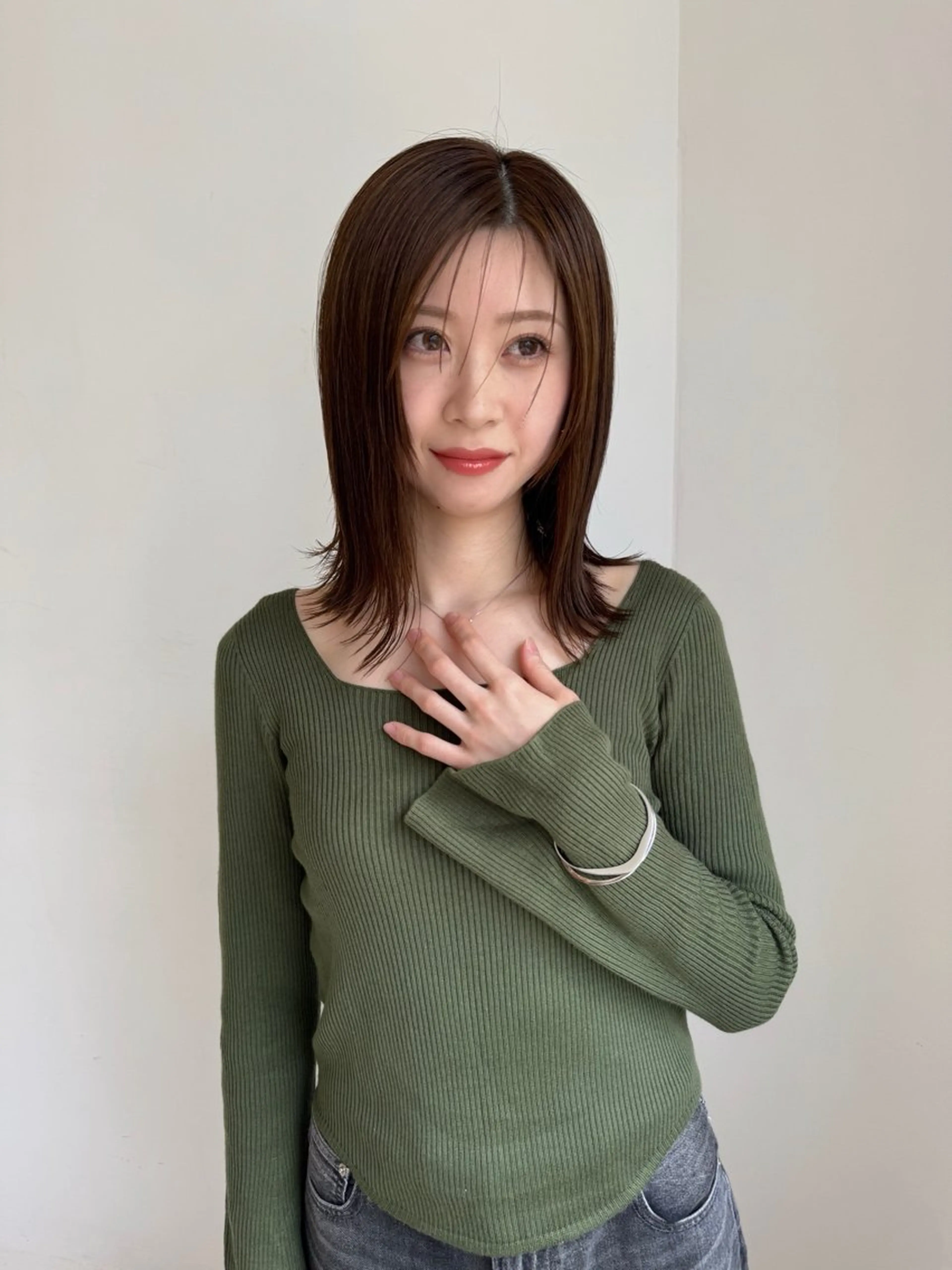 ミディアム 顔周りカット 似合わせカット 古町yoro/アサミ /ショート/メンズのヘアスタイル