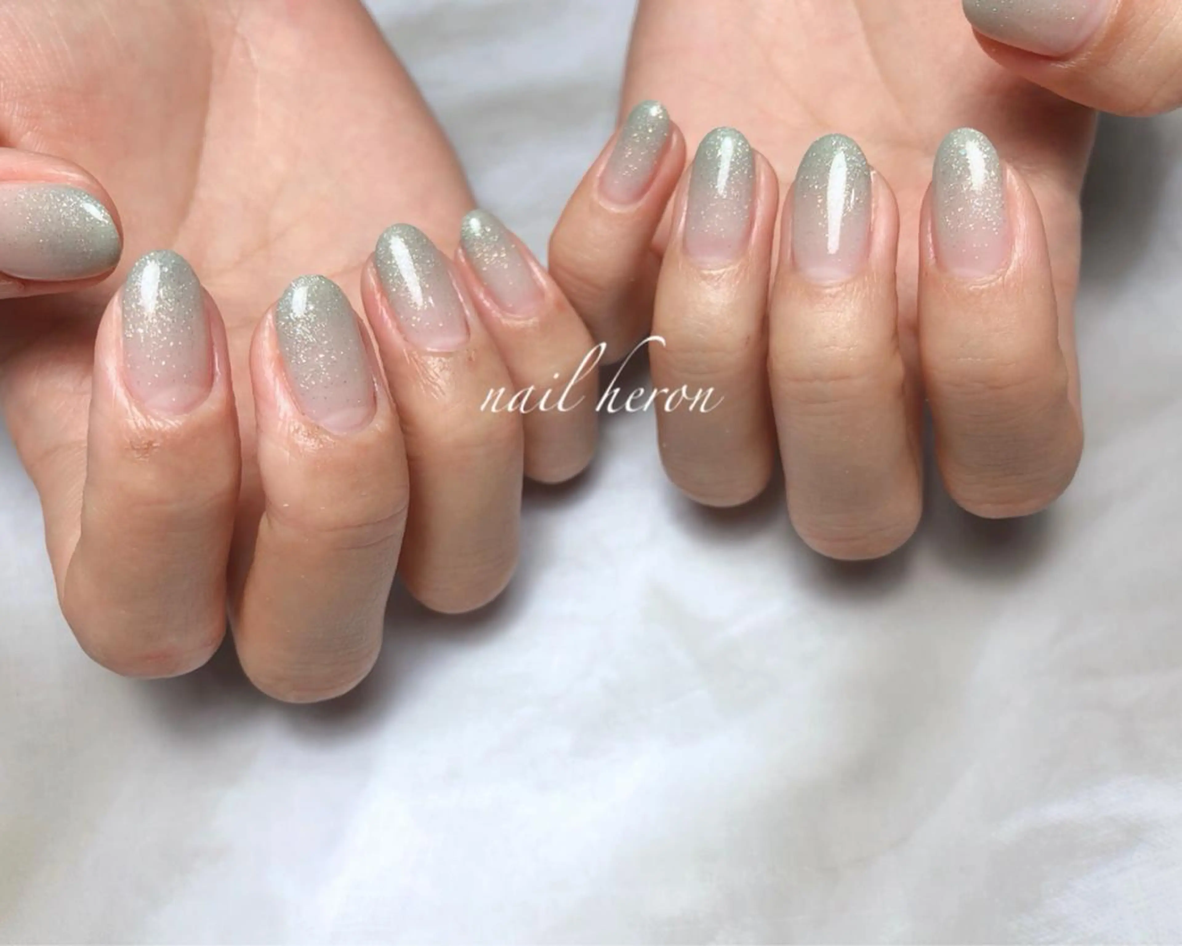 ネイル グリーン ラメ(グリッター) ハンドネイル nail heron所属・saki_ nail heronのその他イメージ