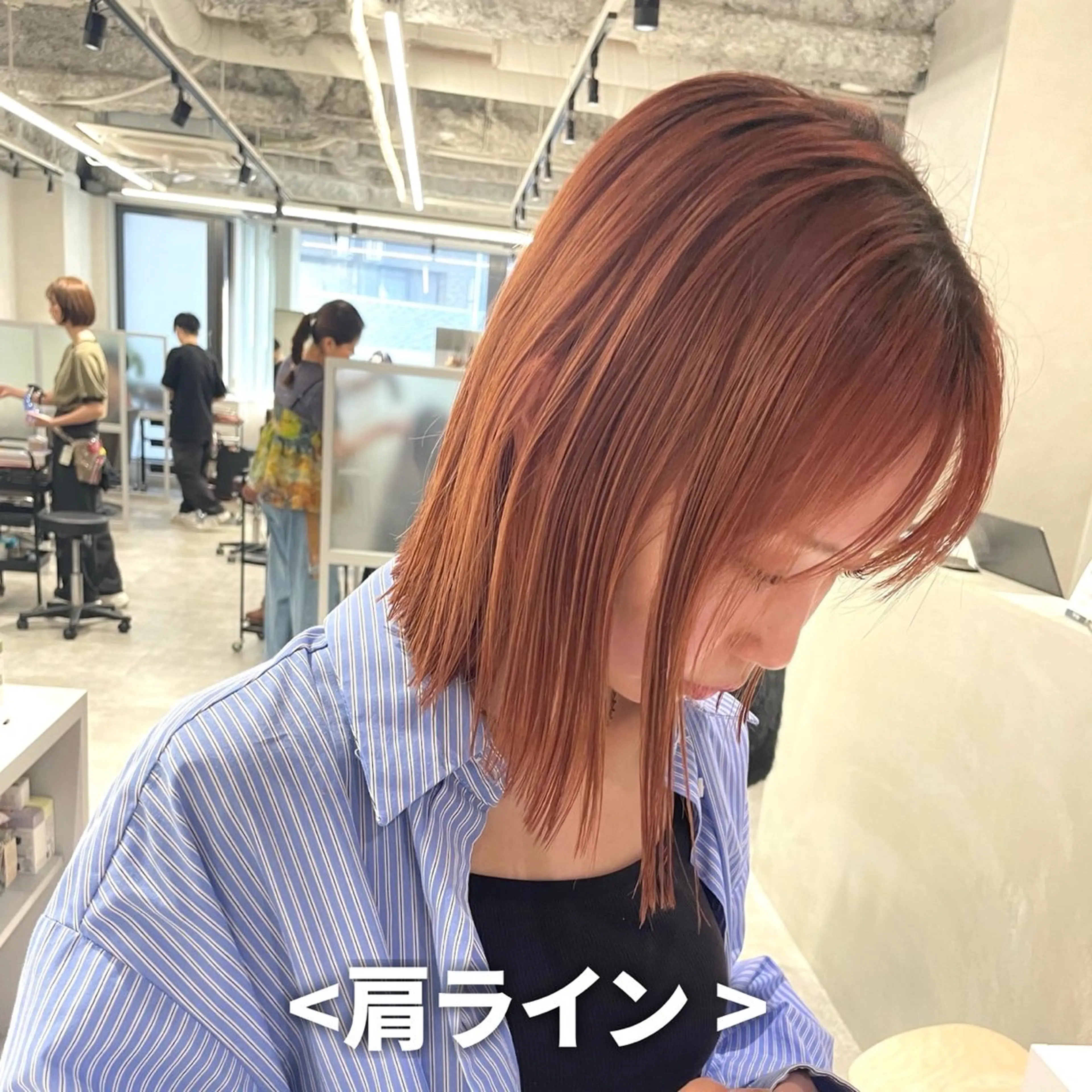 ミディアム 明松 功喜のヘアスタイル