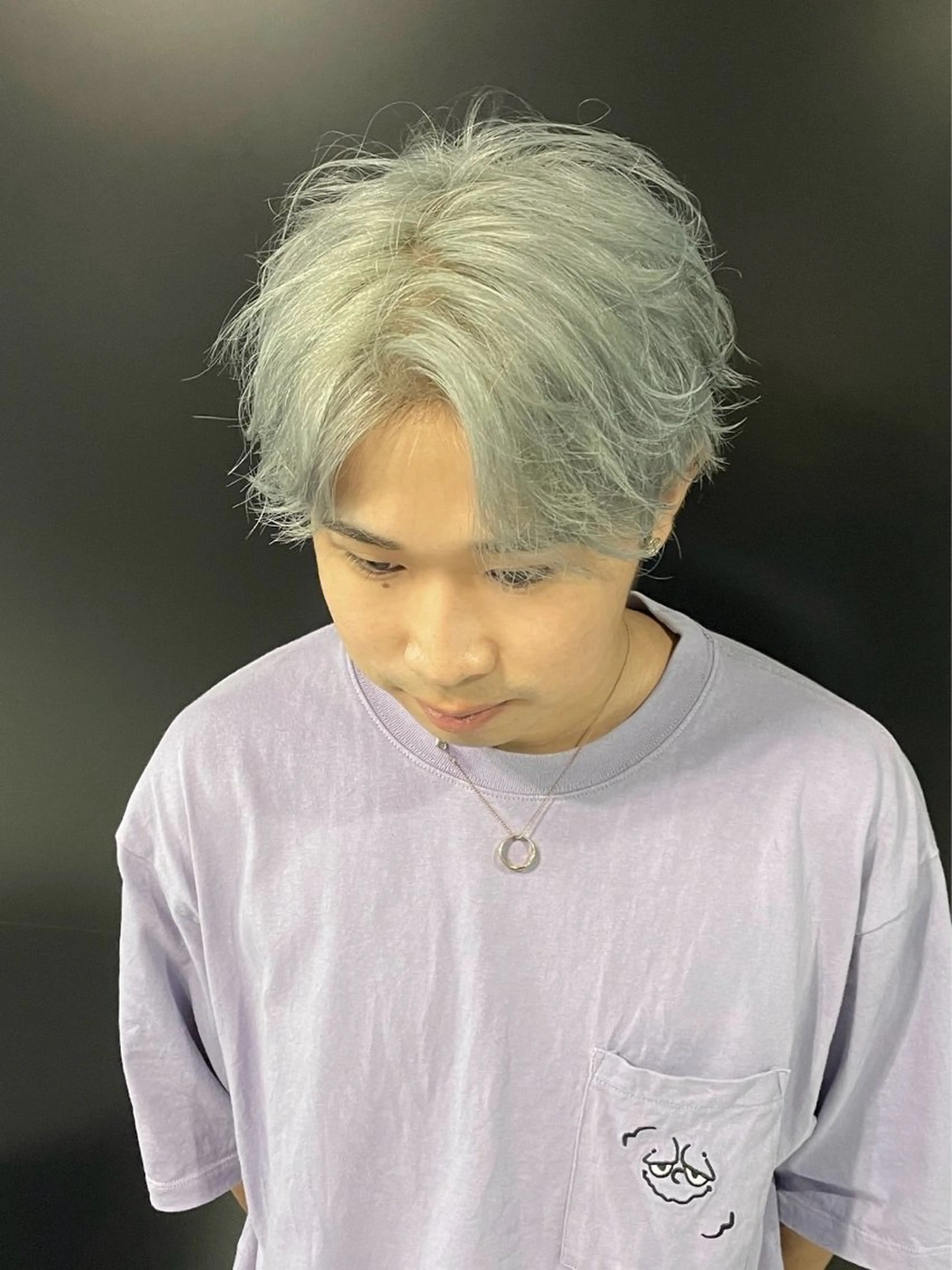 カラー ヘアアレンジ メンズ カット ヘアカラー トリートメント ヘアセット メンズ専門 美容師✨ アメ村 堀江颯瑛のヘアスタイル