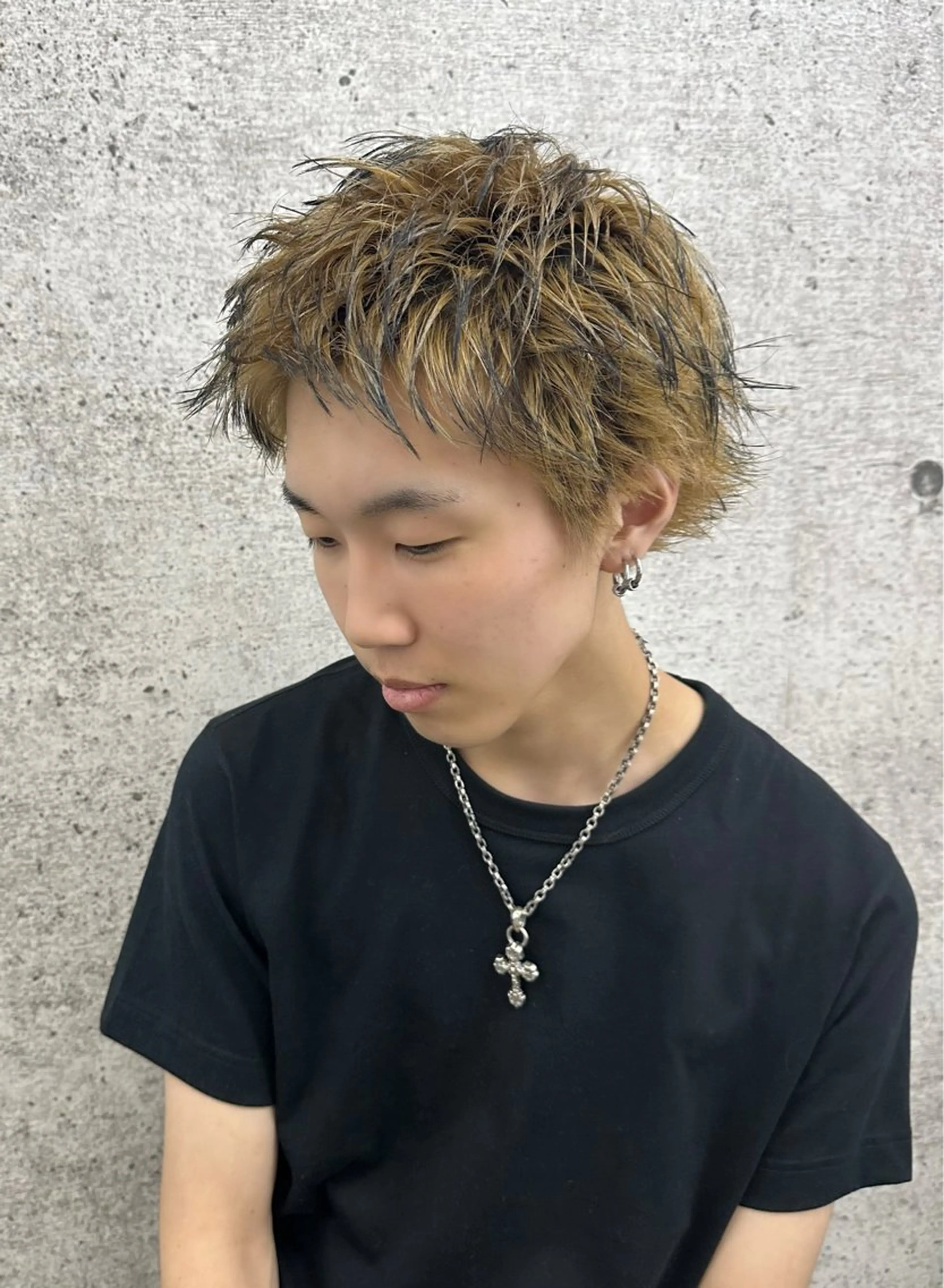 ショート カラー メンズ カット ヘアカラー 🔥メンズ/フェード 🔥表参道/谷のヘアスタイル