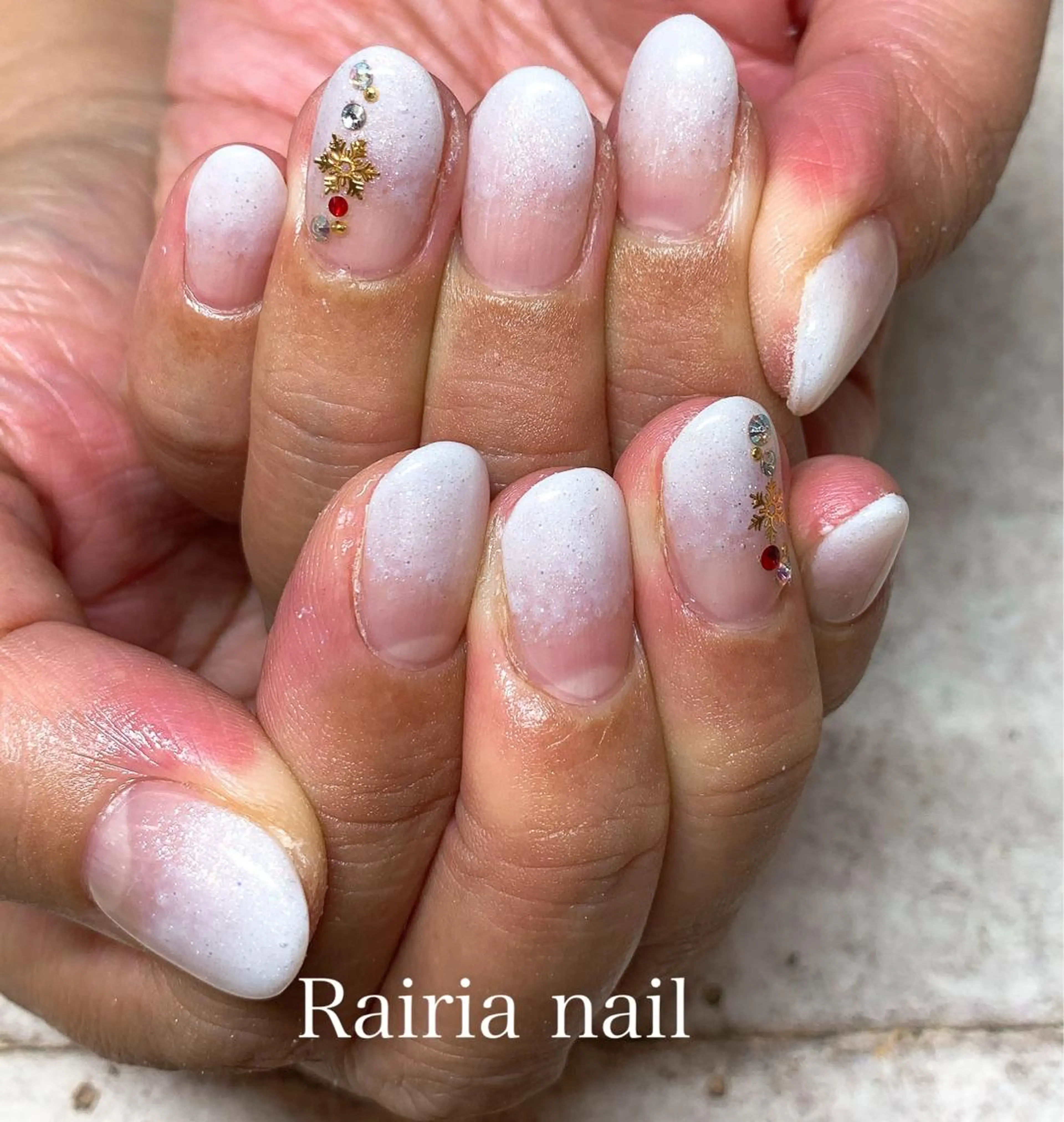 ネイル 冬ネイル Rairia nail本八幡店のネイルデザイン