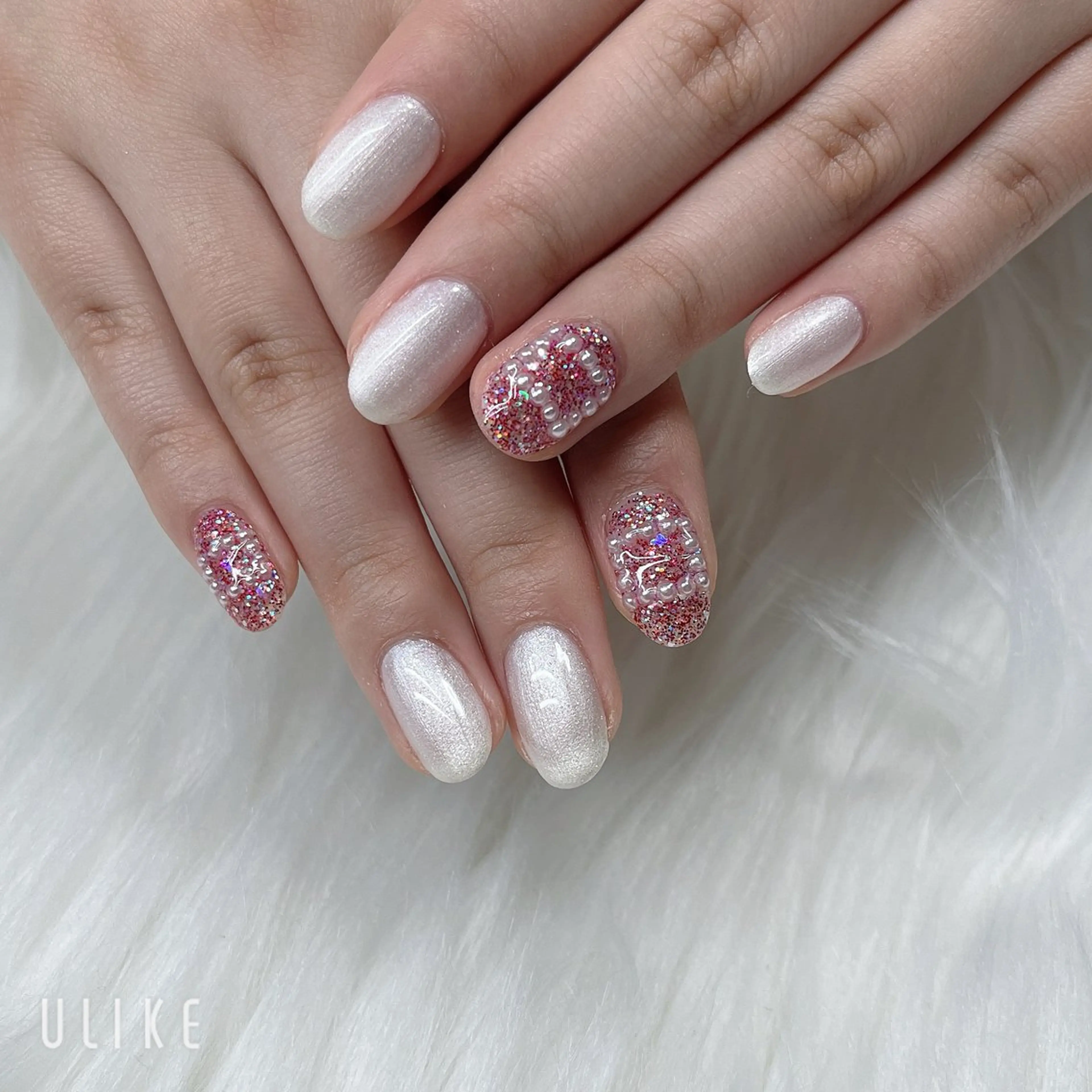 ネイル アートネイル キラキラネイル 韓国ネイル ラメ(グリッター) ロングネイル 🐕‍🦺Yappy 💗A-tanのネイルデザイン