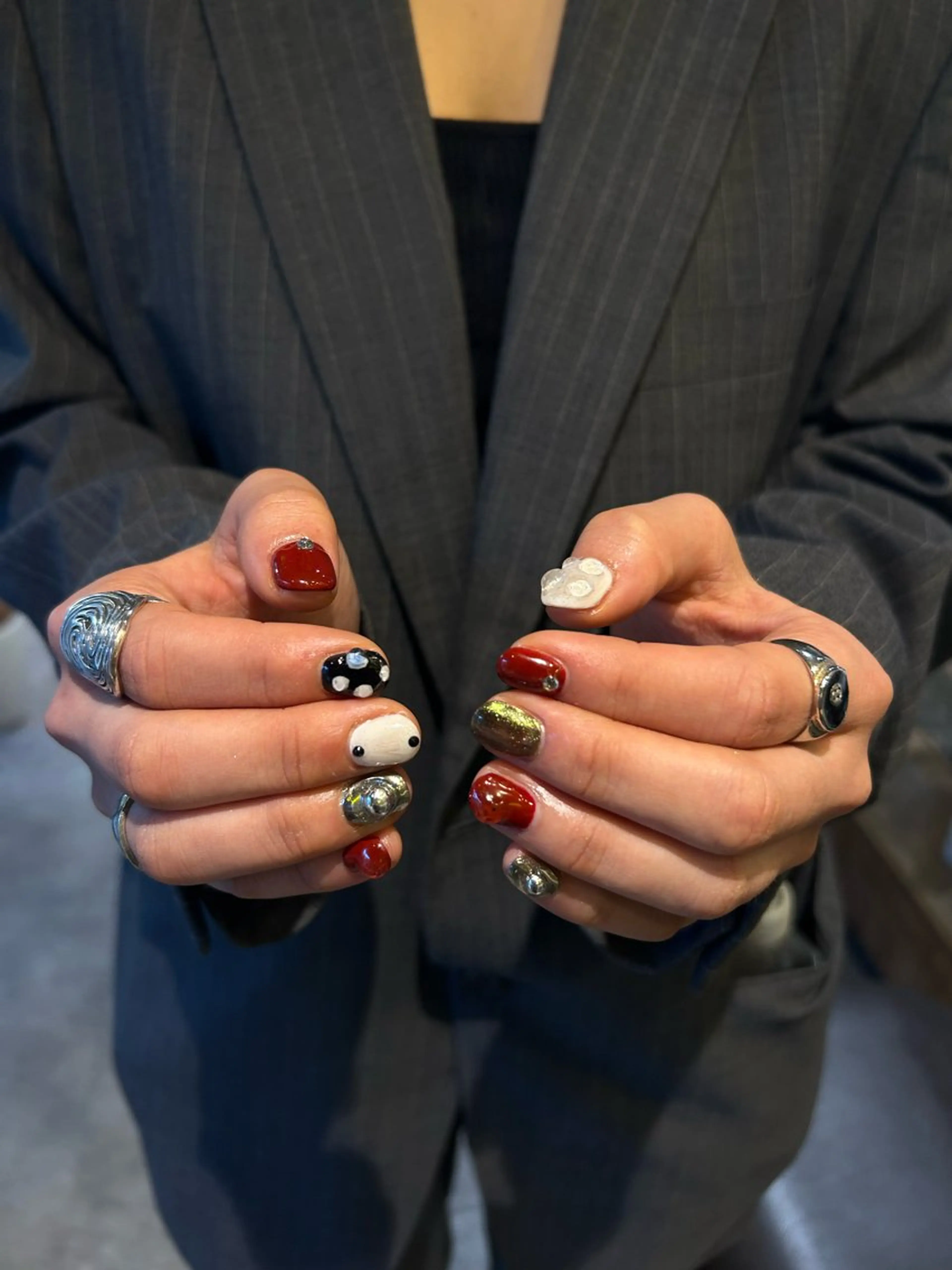 ネイル シンプルネイル ハンドネイル mira🍓★ nailのネイルデザイン