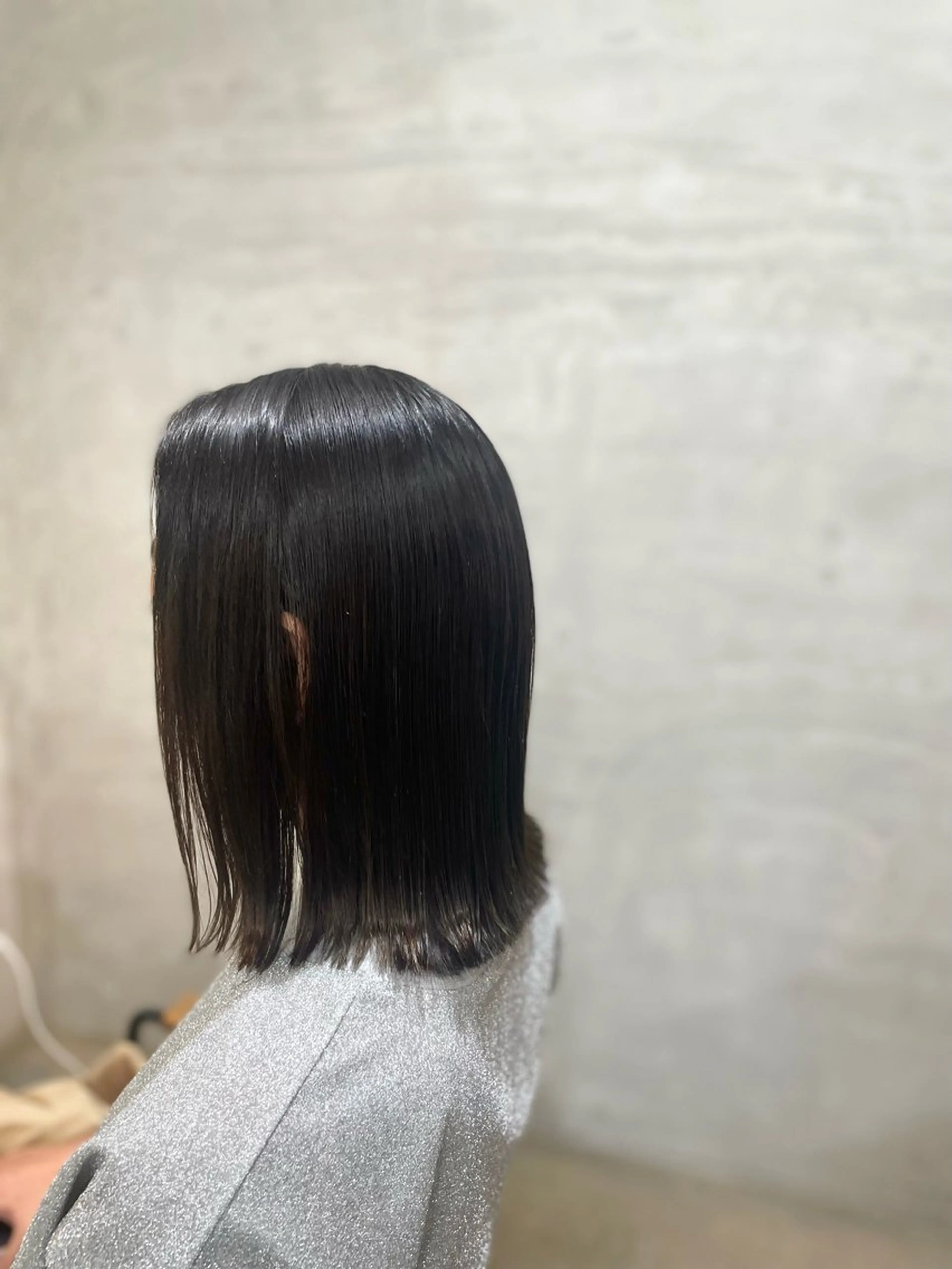 セミロング ヘアカラー 笹川 桃歌のヘアスタイル