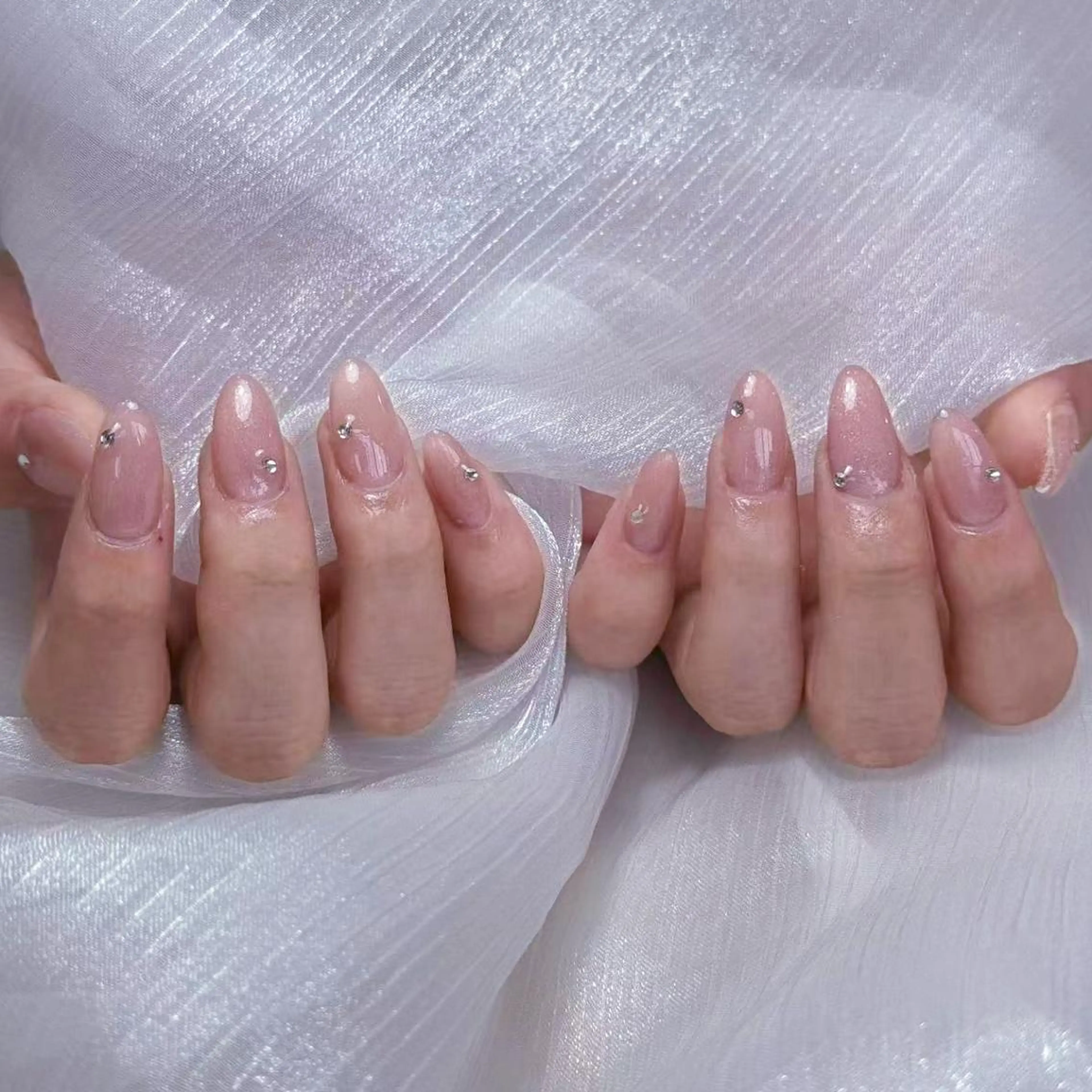 ネイル アートネイル オーロラネイル ガーリー キラキラネイル 韓国ネイル Diamond NAIL✨のネイルデザイン