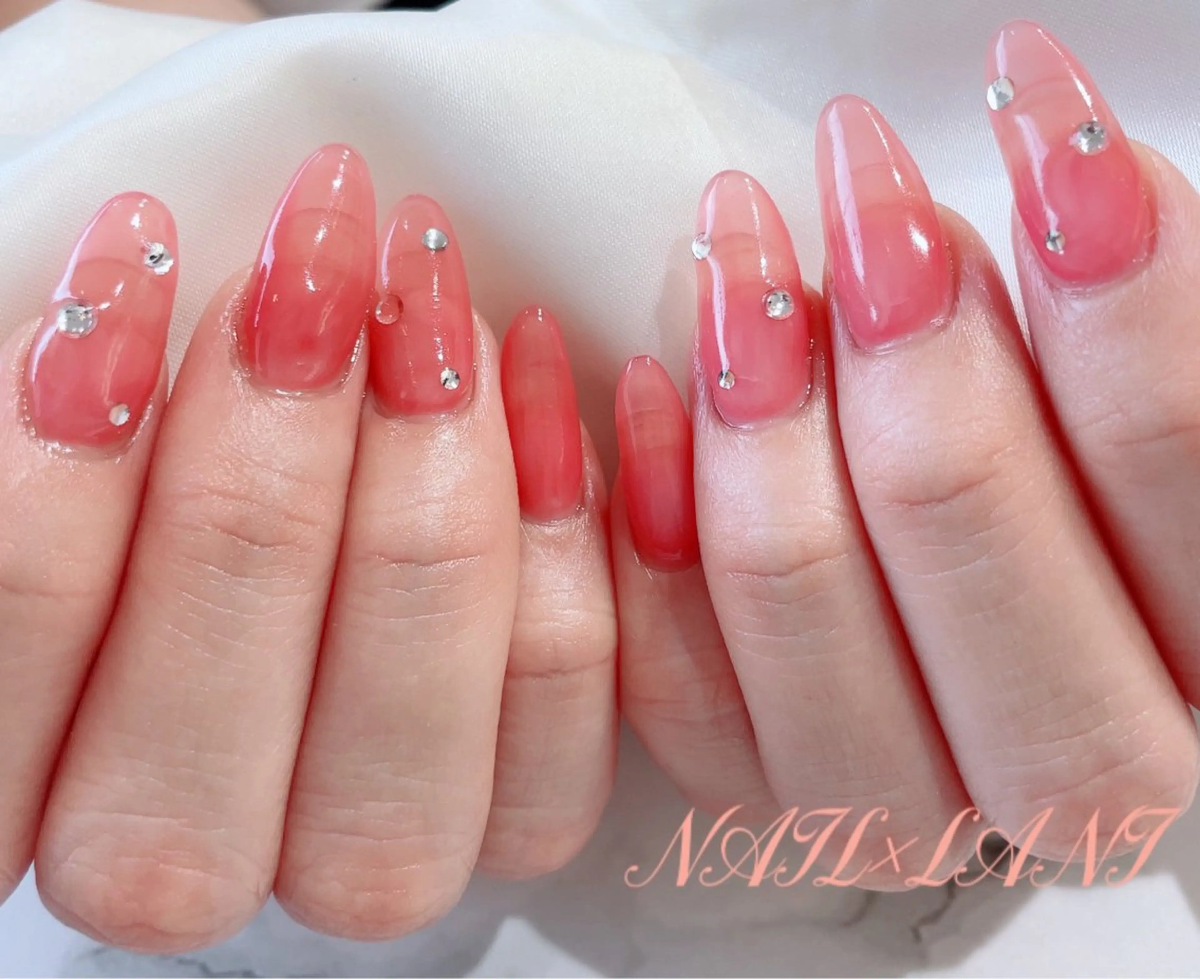 ネイル フットネイル ジェルネイル マグネットネイル パラジェル ハンドネイル 一之瀬 柚季のネイルデザイン