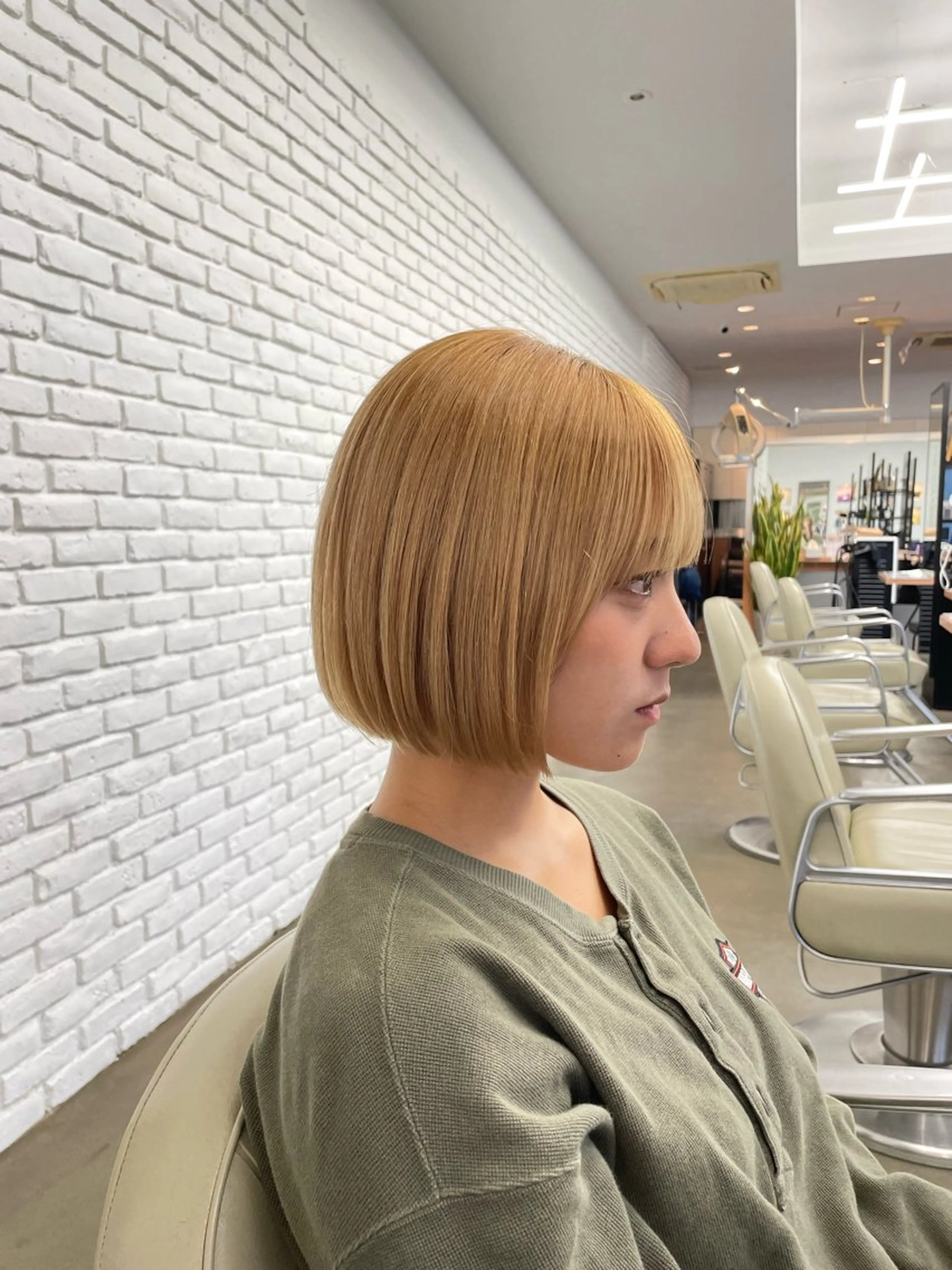 ショート カット トリートメント ヘアセット 🍑まき/カット /髪質改善カラー🍑のヘアスタイル