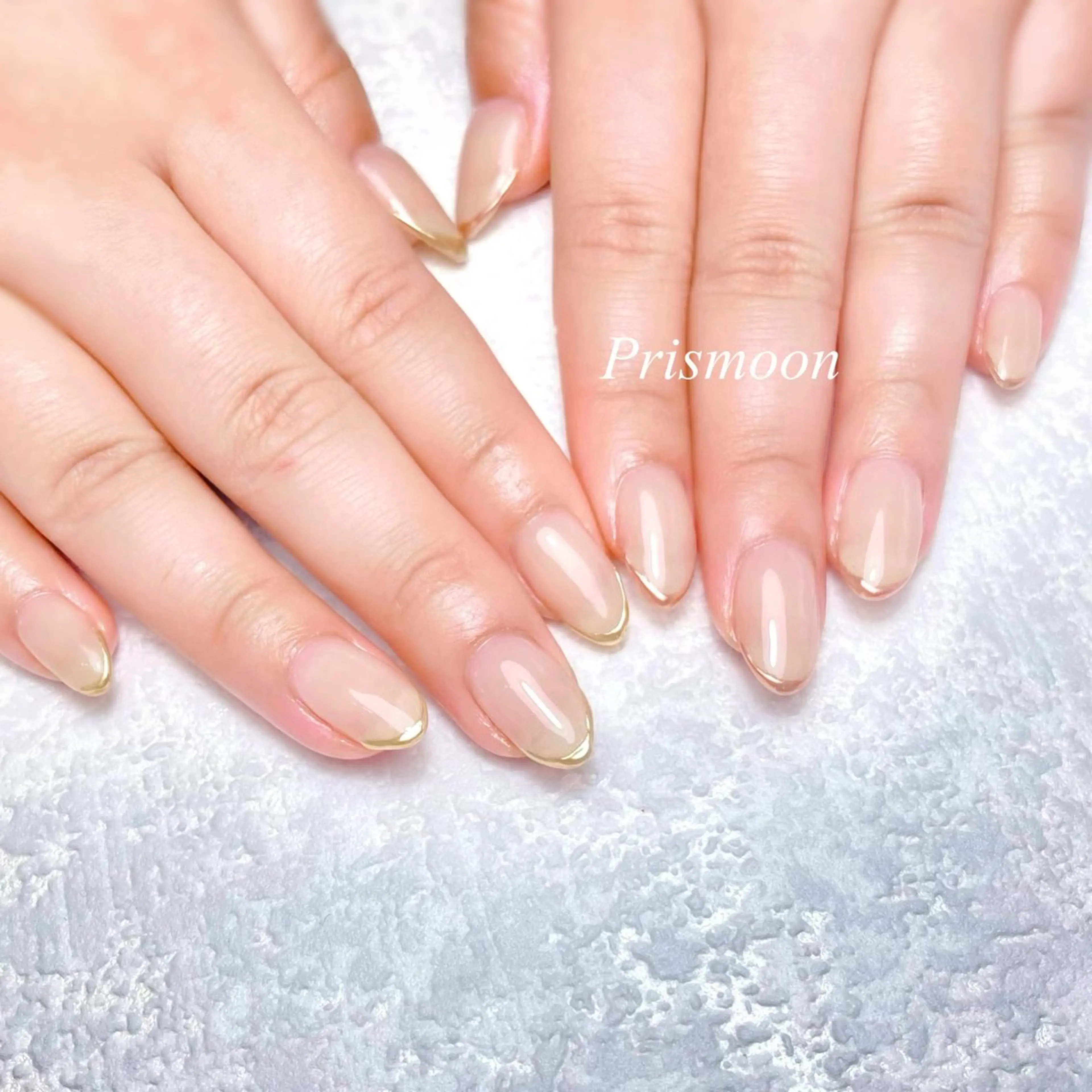 ネイル フレンチネイル ミラーネイル Prismoon  Nail所属・Prismoon Nailのネイルデザイン