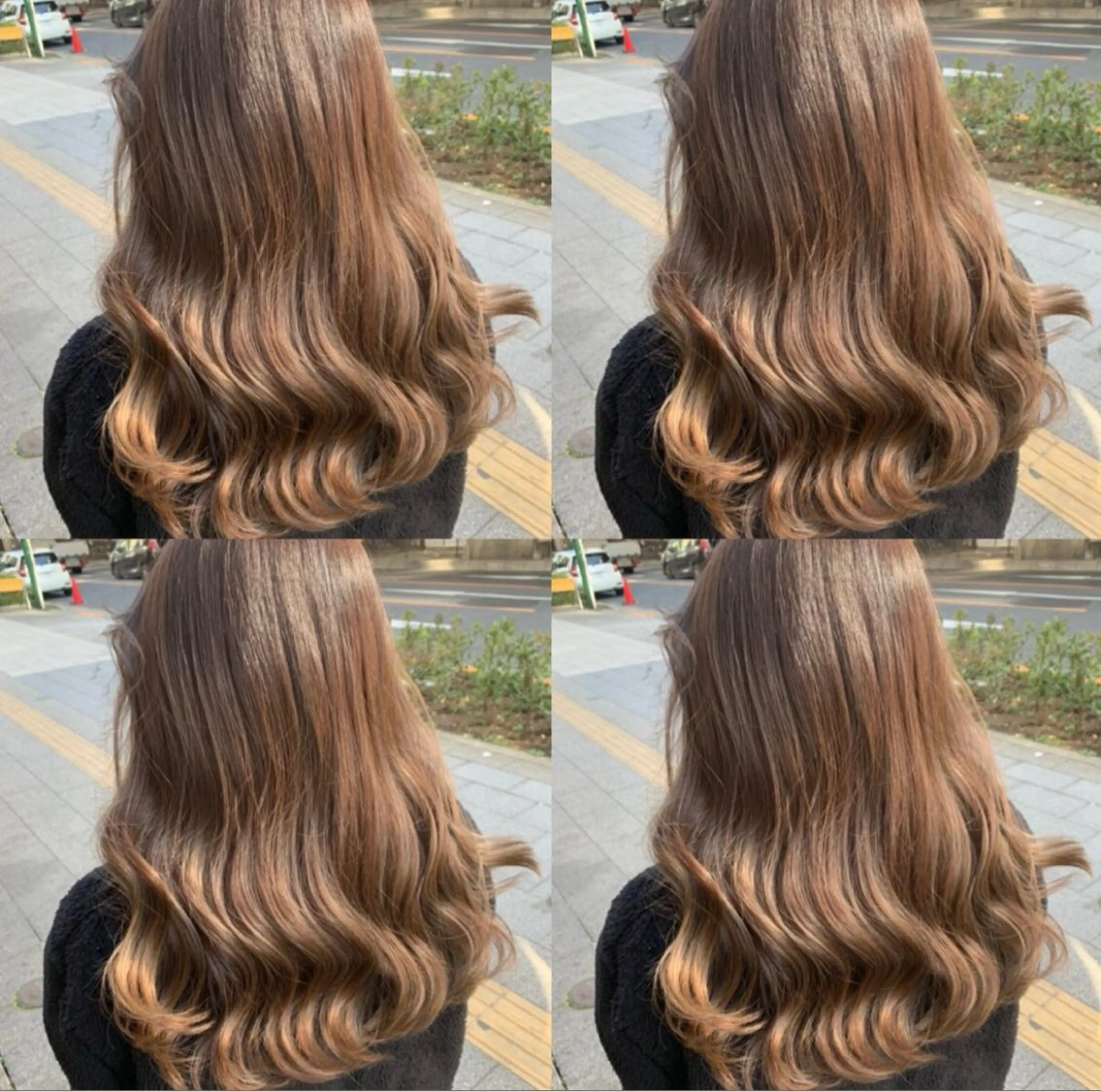 ロング カラー エクステ 💗韓国風シール エクステあおい💗のヘアスタイル