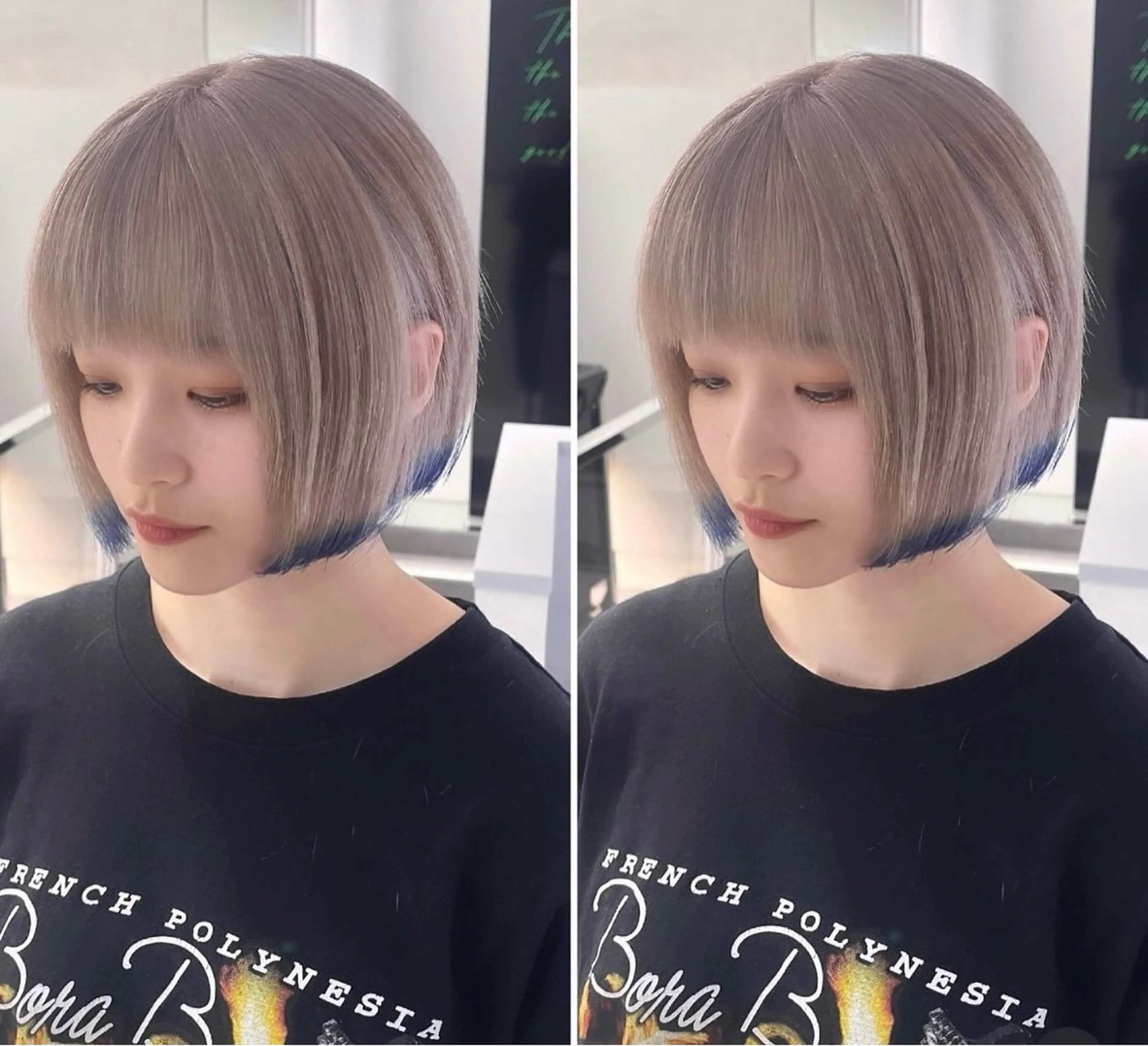 裾、エンドカラー🩷の写真