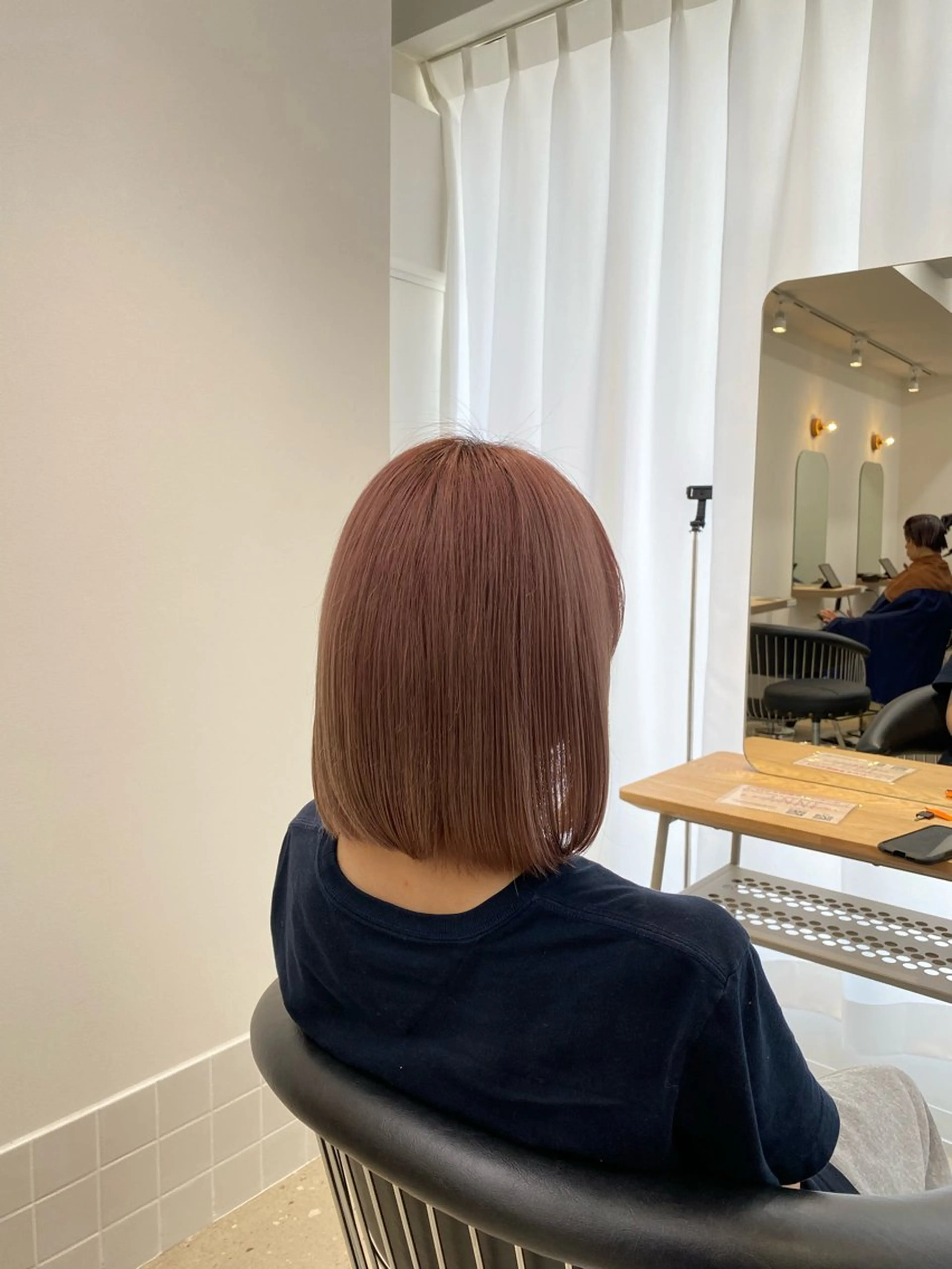 ミディアム ヘアカラー 小川 凜華のヘアスタイル